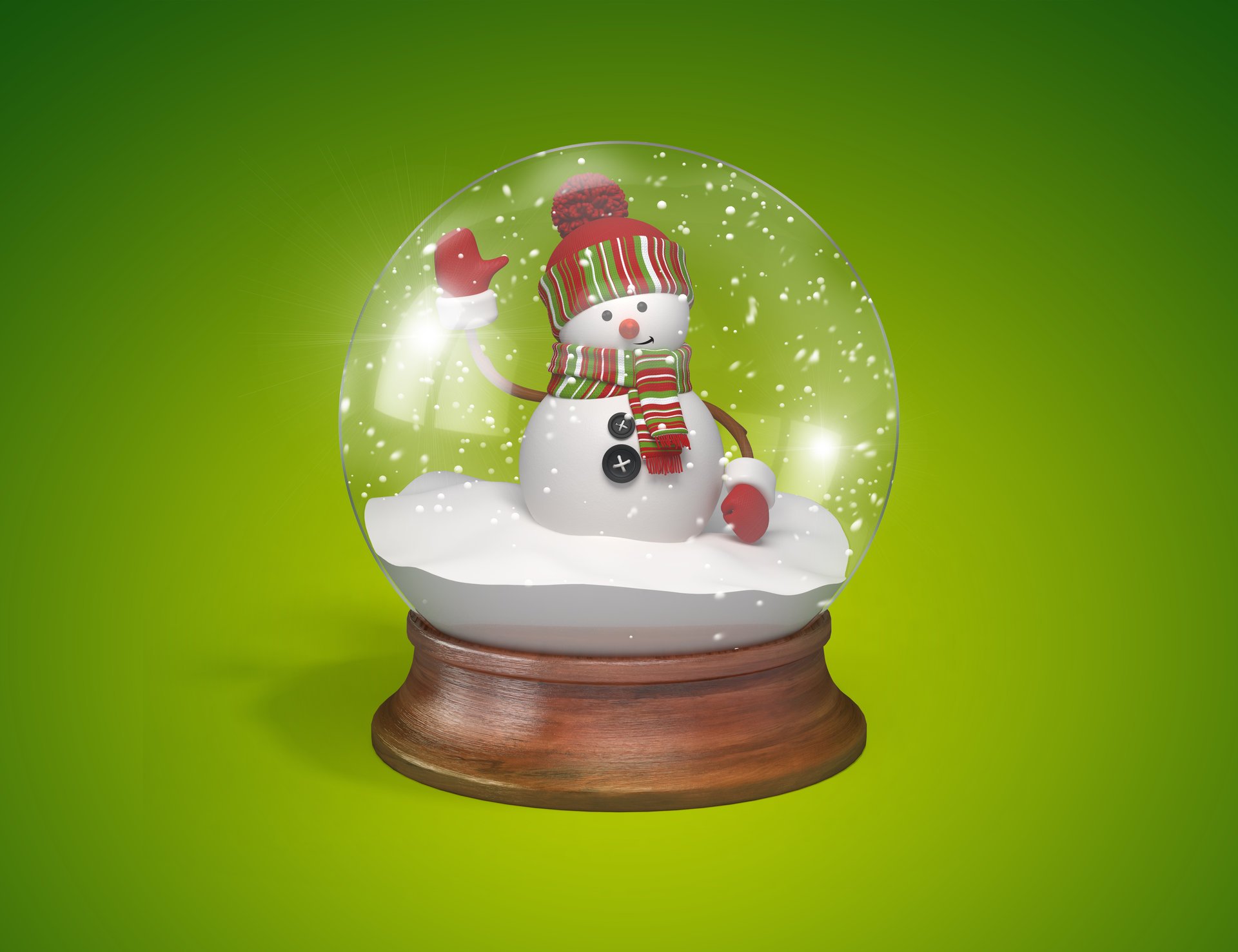 nowman 3d christmas new year balloon