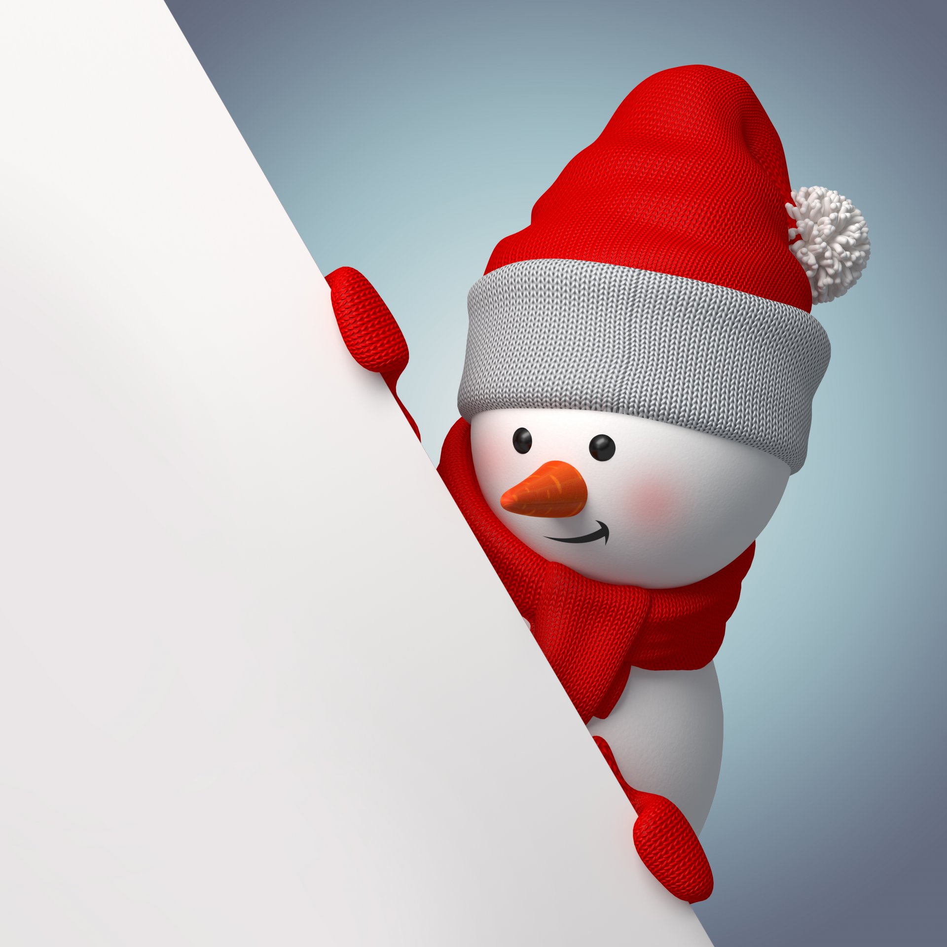 bonhomme de neige 3d bannière noël nouvel an rendu