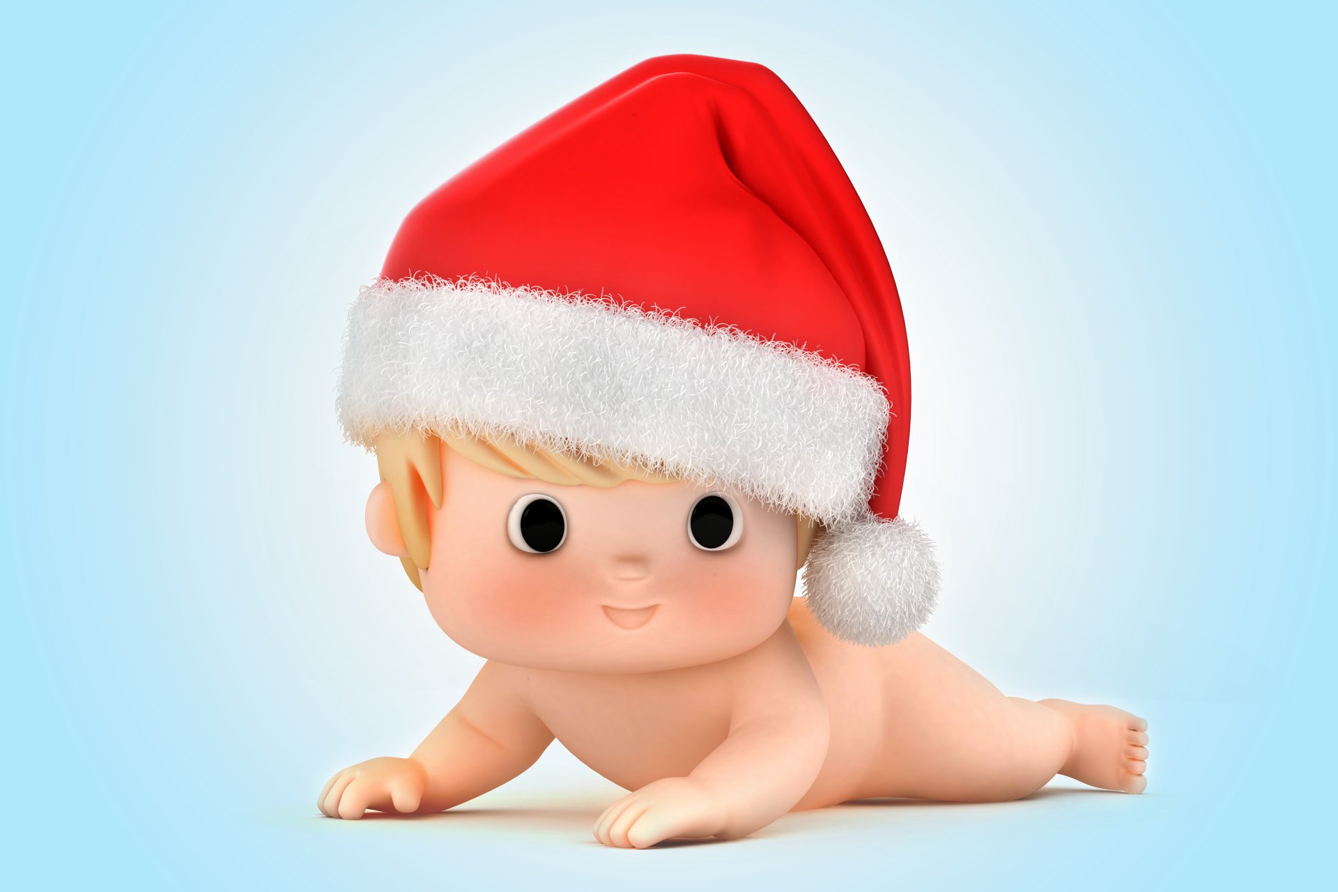 santa santa claus 3d bebé bebé navidad niño año nuevo