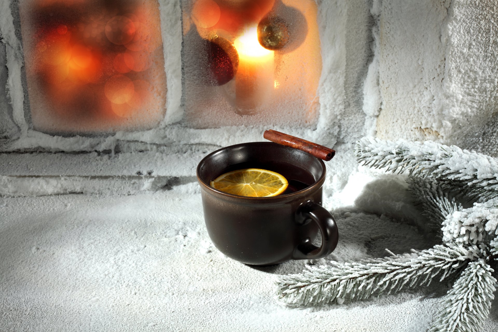 neujahr tee tasse winter weihnachten