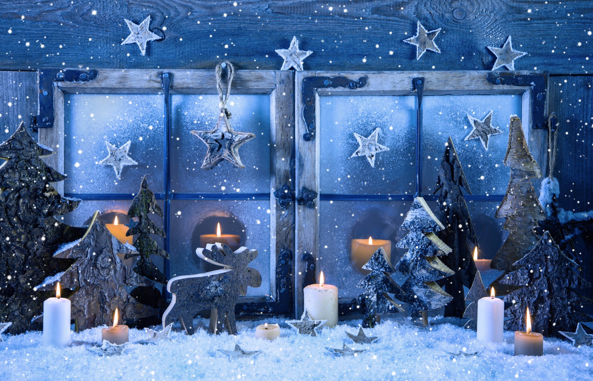 allegro natale felice nuovo anno vintage decorazione finestra fiocchi di neve inverno neve