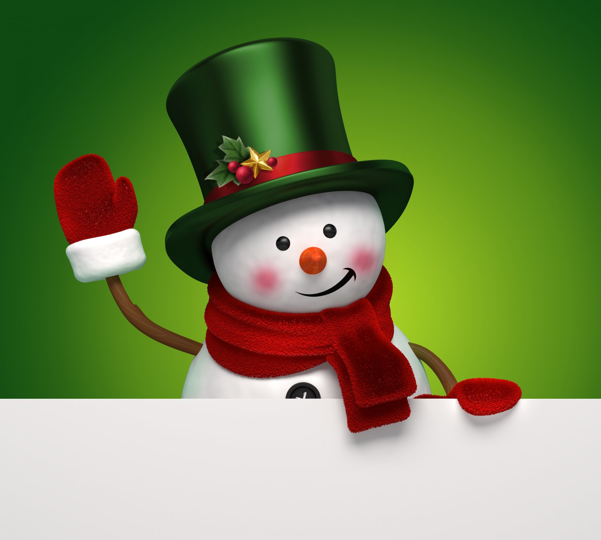 bonhomme de neige 3d bannière noël nouvel an