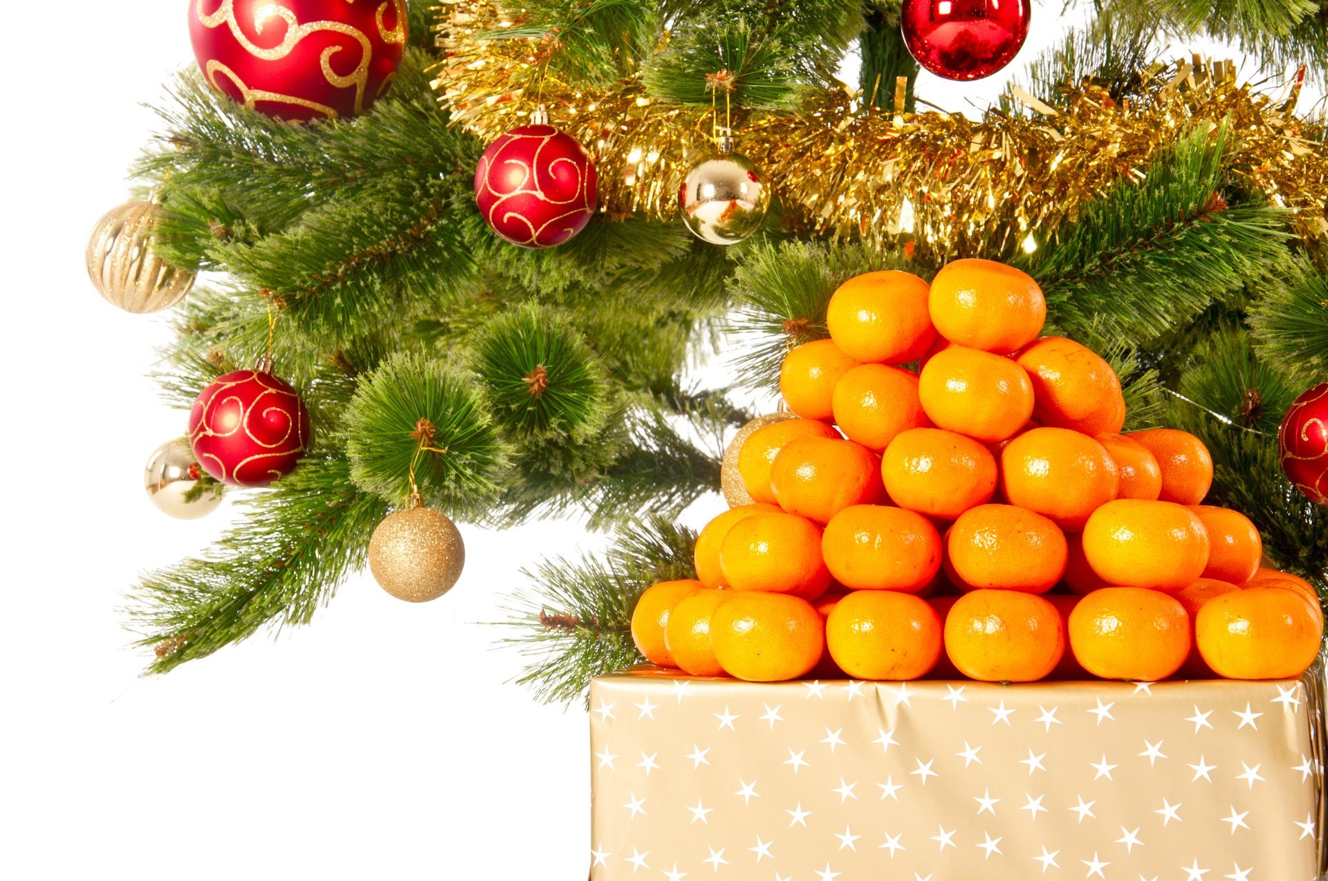 joyeux noël décoration nouvel an arbre de noël boules mandarines