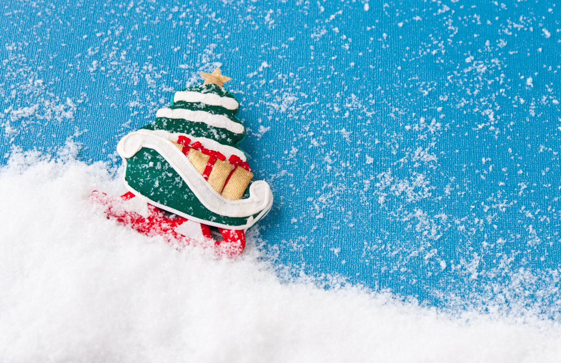 feliz navidad árbol de navidad año nuevo nieve santa trineo árbol de navidad santa trineo