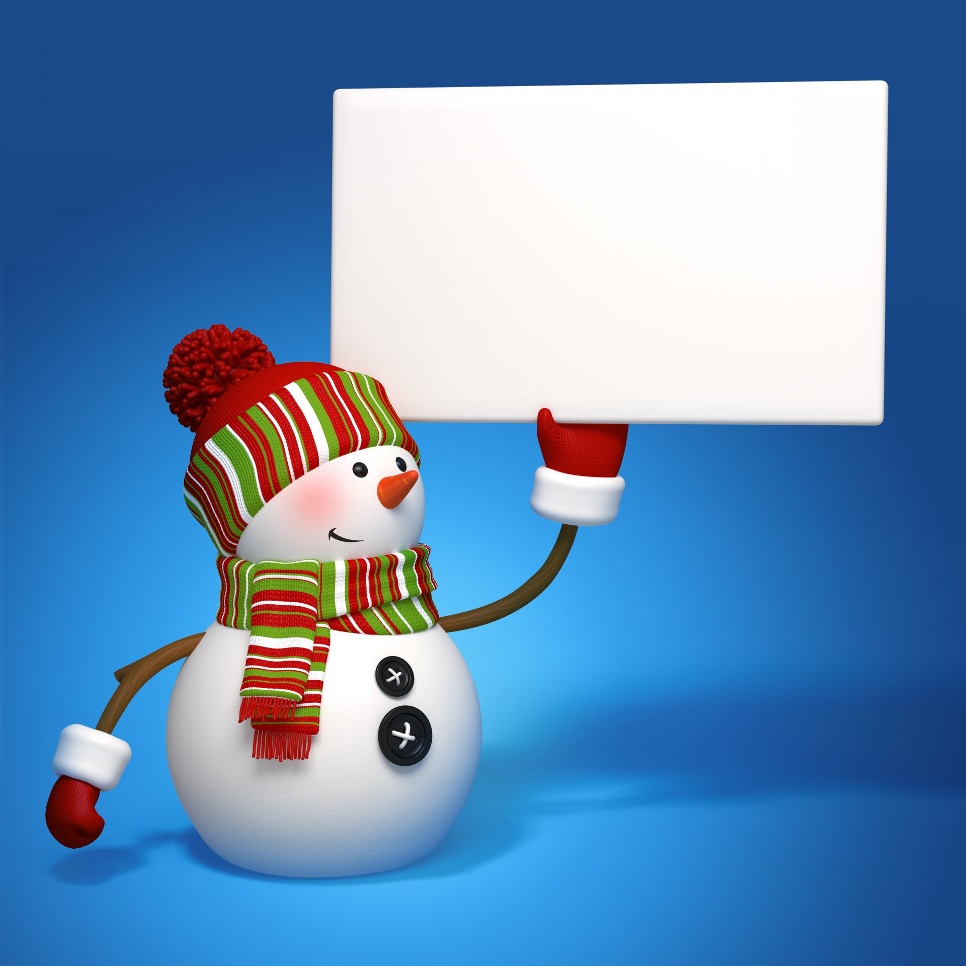 pupazzo di neve 3d banner natale nuovo anno