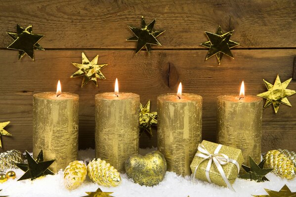 Candele di Natale di Capodanno