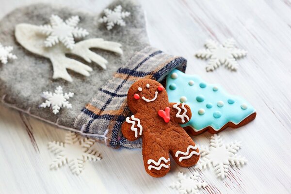 Galletas de jengibre de año nuevo