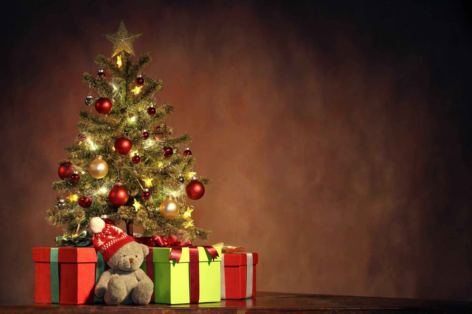 joyeux noël nouvel an arbre de noël décoration de noël ornement boules de lumière étoiles cadeaux ours en peluche arbres de noël décorations de noël boules de lumière