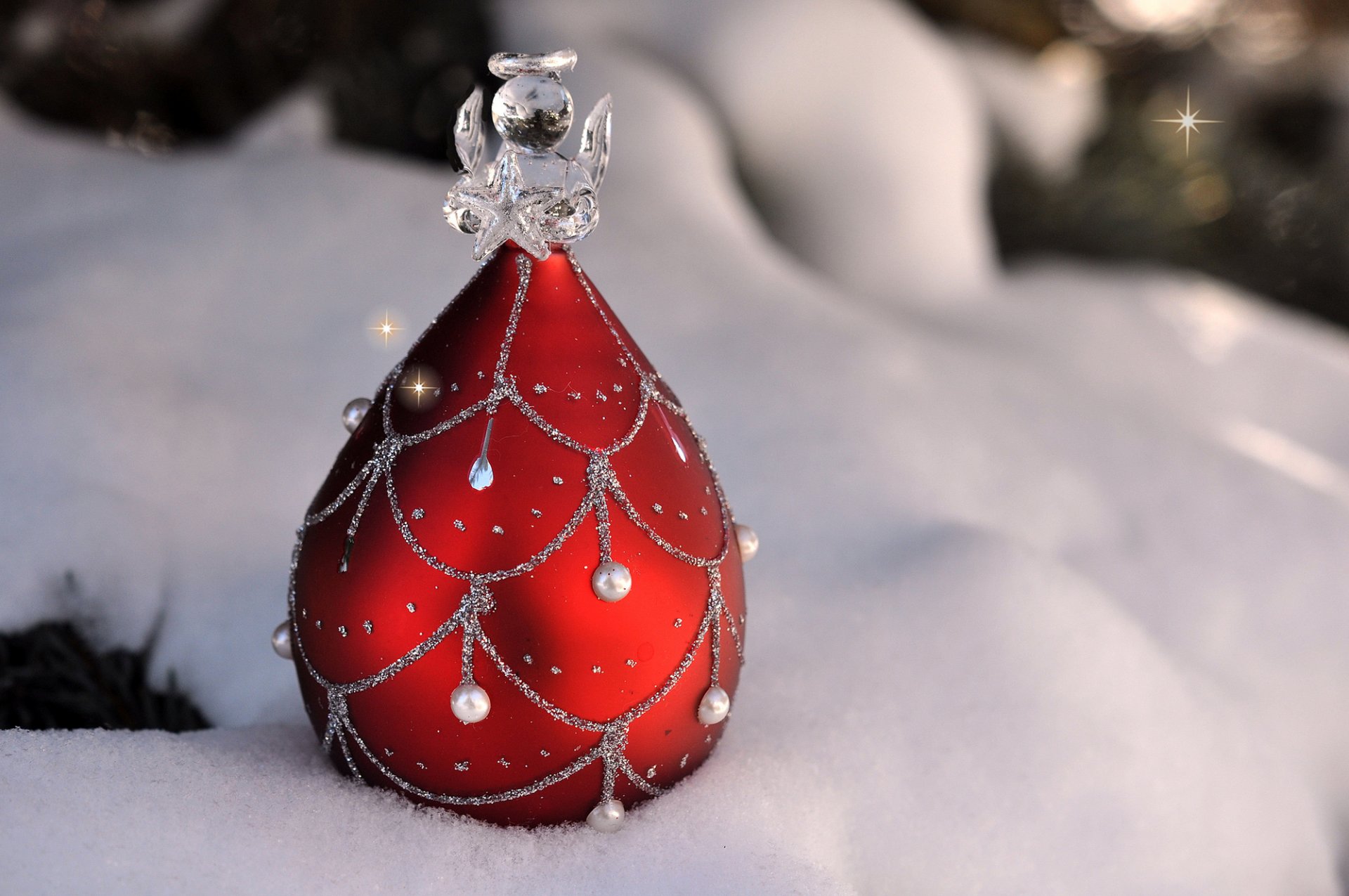 jouet rouge arbre de noël ange modèle neige hiver nouvel an noël vacances