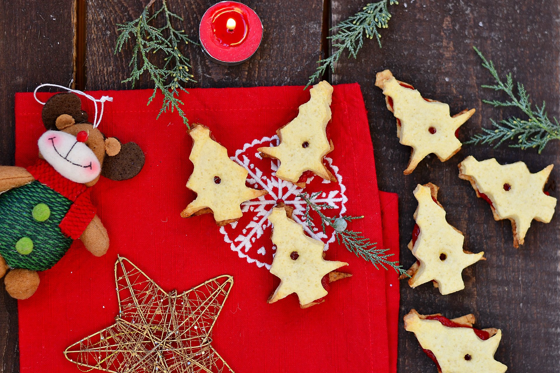 vacanza nuovo anno natale decorazione candela biscotto cibo stella vacanza felice anno nuovo buon natale decorazione di natale candela biscotto