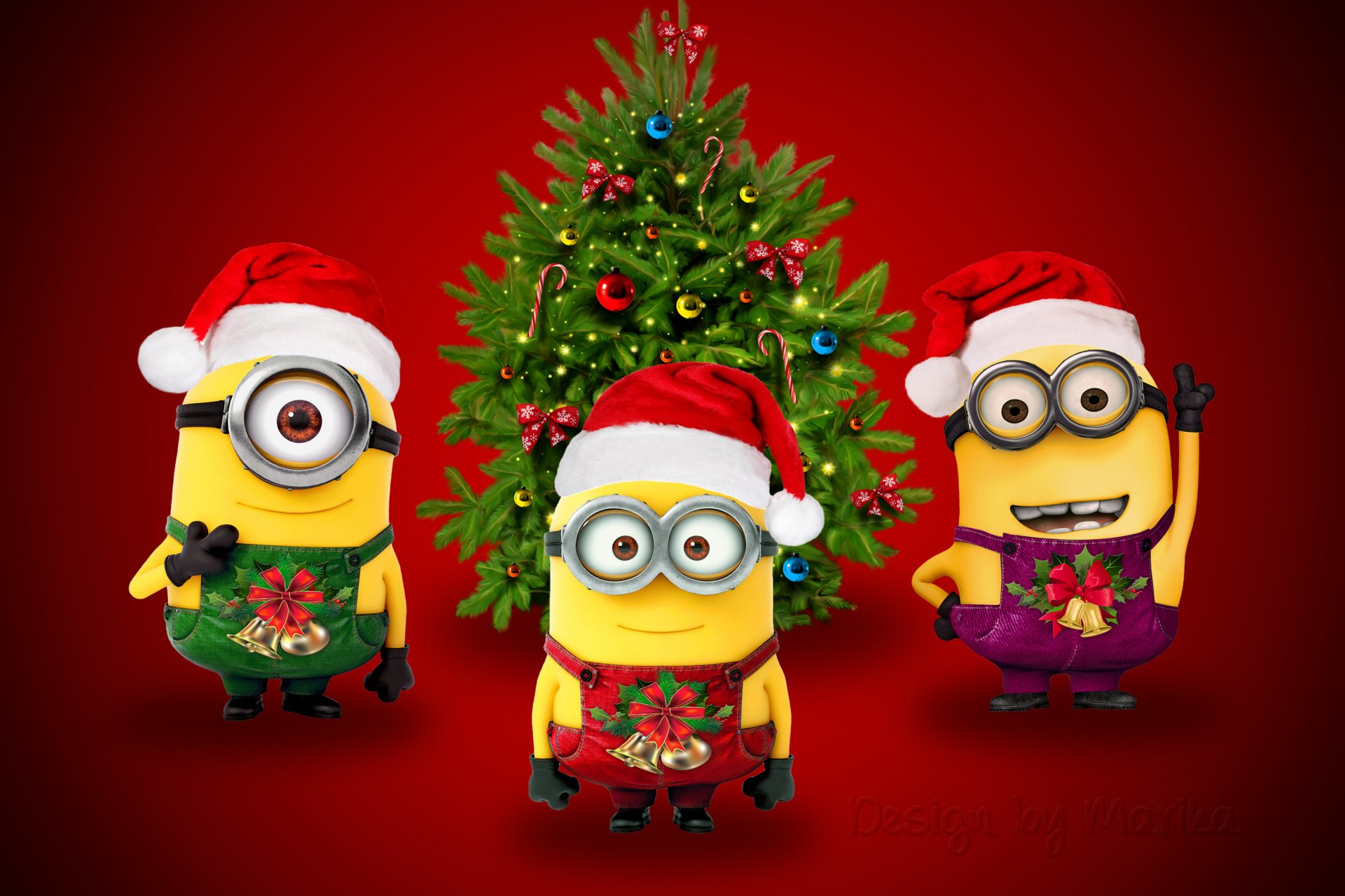 noël minion père noël conception de marika nouvel an minions