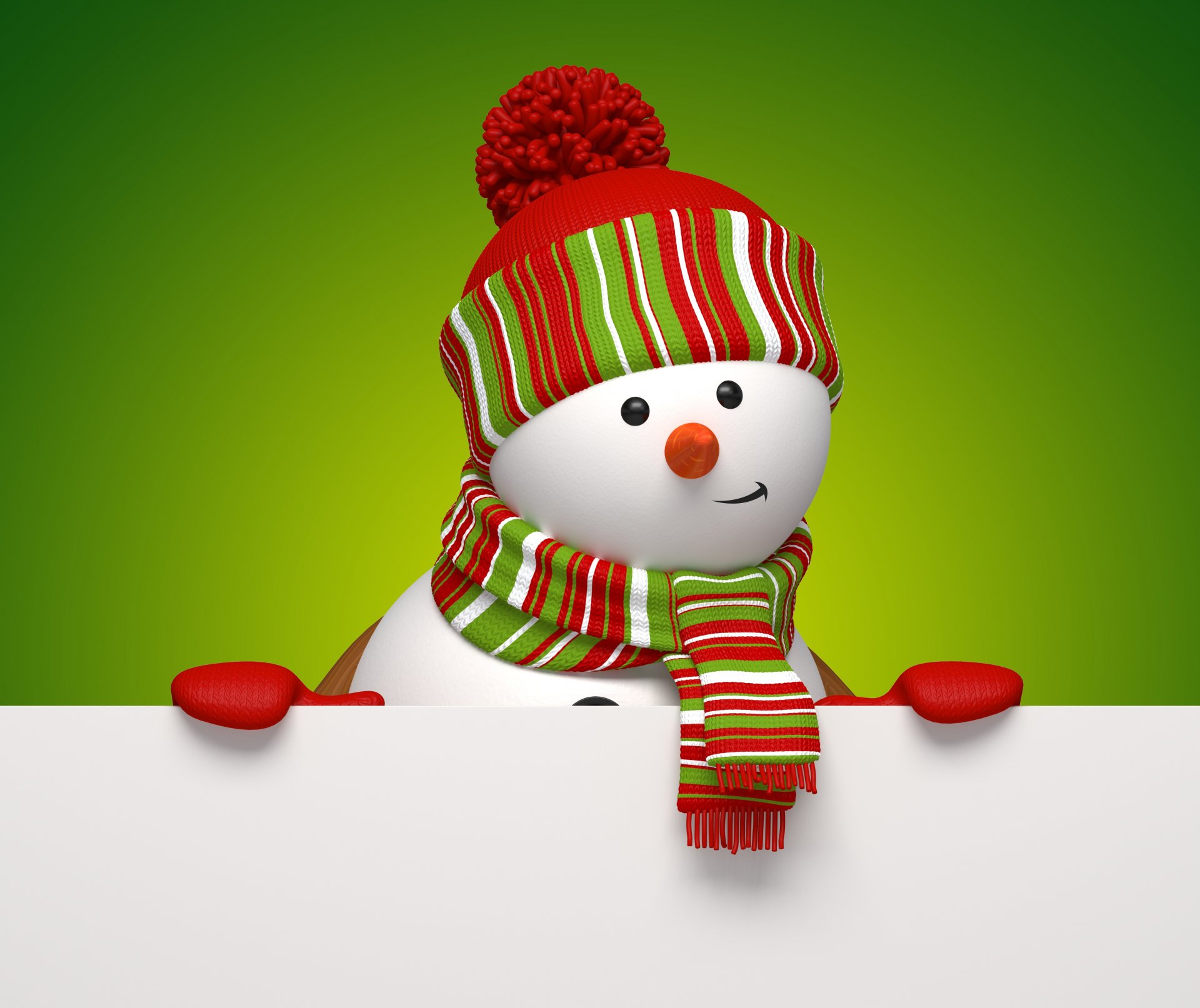 muñeco de nieve 3d banner navidad año nuevo