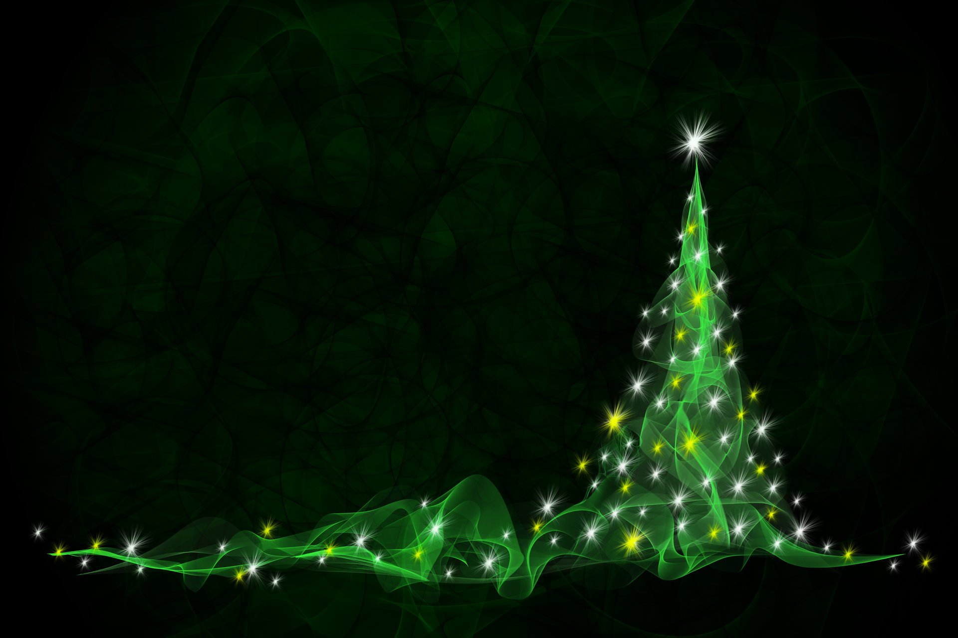 new year christmas tree green abstract