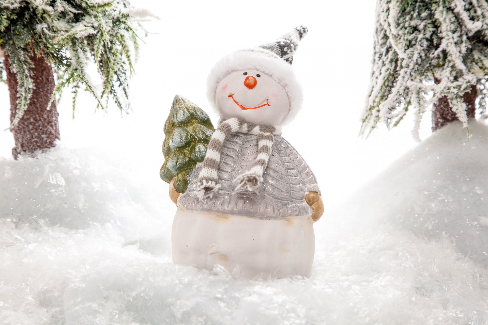 figurine pupazzo di neve neve beanie sciarpa