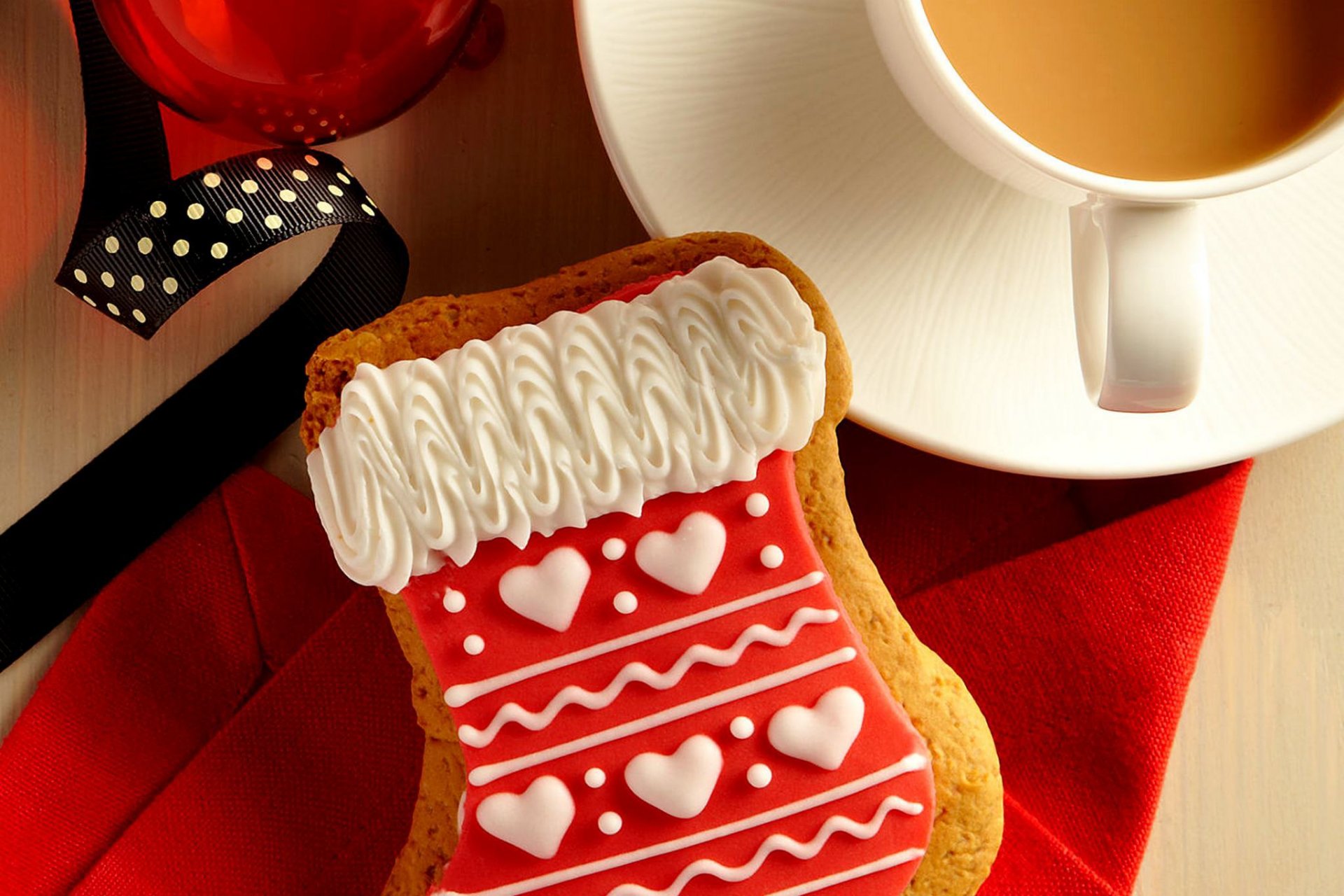 dessert café tasse cookie boll cappuccino vacances joyeux noël ruban alimentaire biscuit vacances ruban joyeux noël ballon