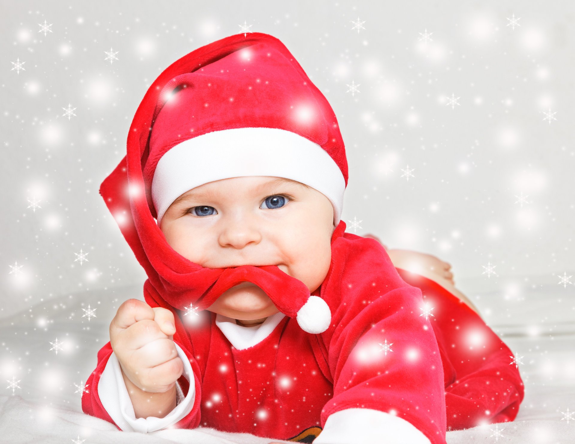 nouvel an noël vacances enfant père noël bébé père noël