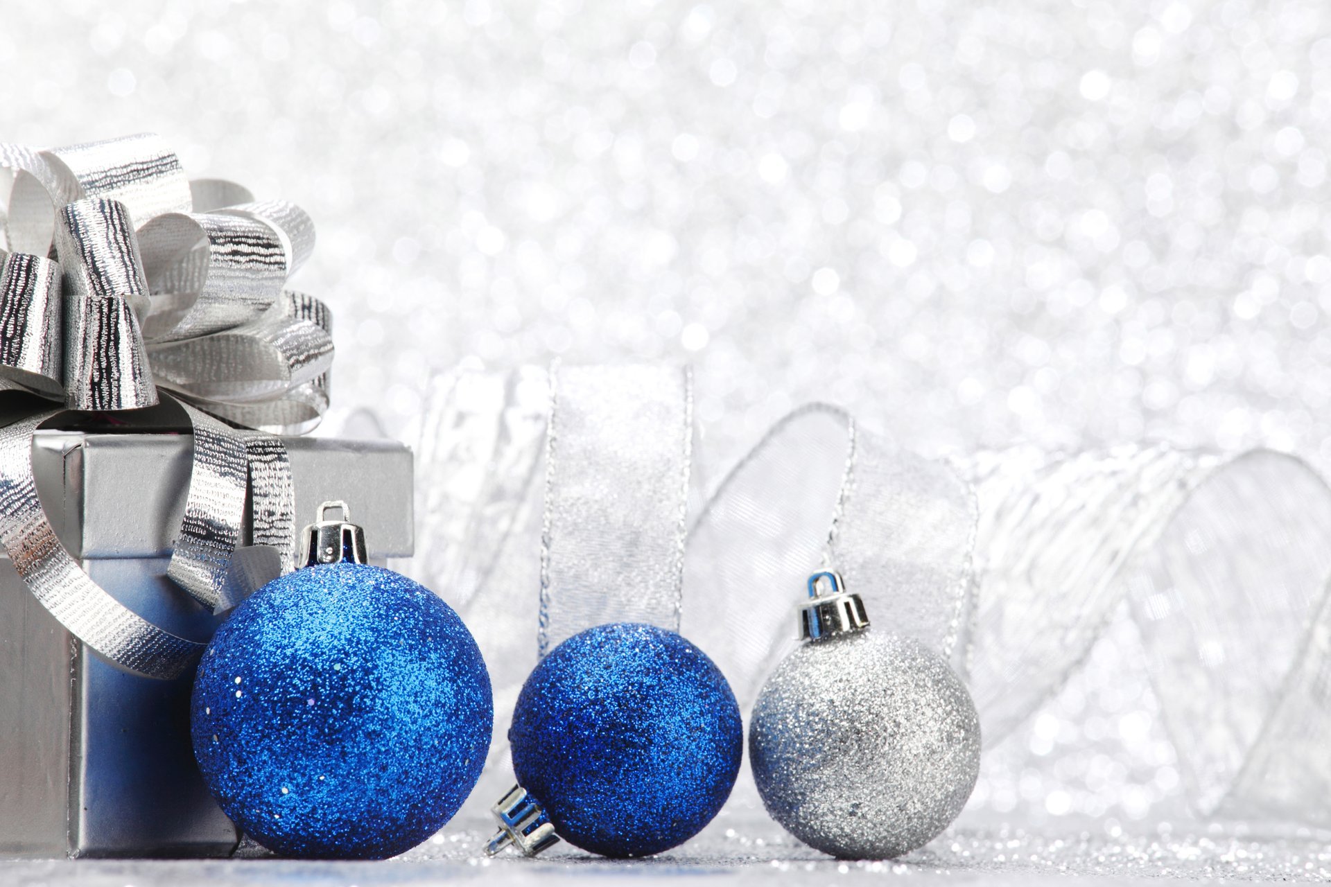 bulbs blue box present belt holiday new year christmas winter