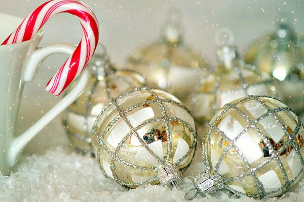 Décoration de Noël sous la forme de boules