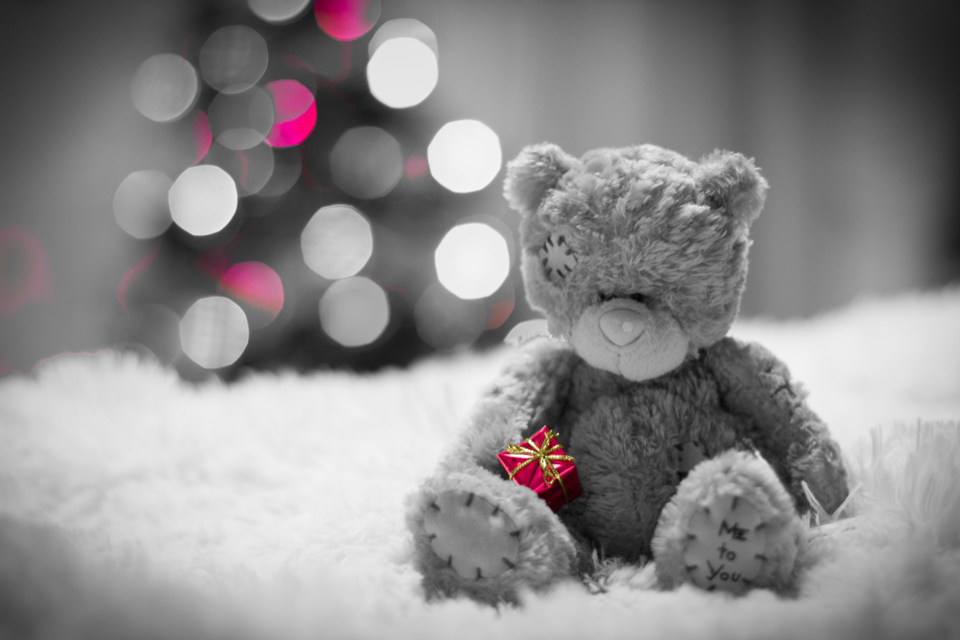 oso de peluche oso regalo bokeh pelaje triste