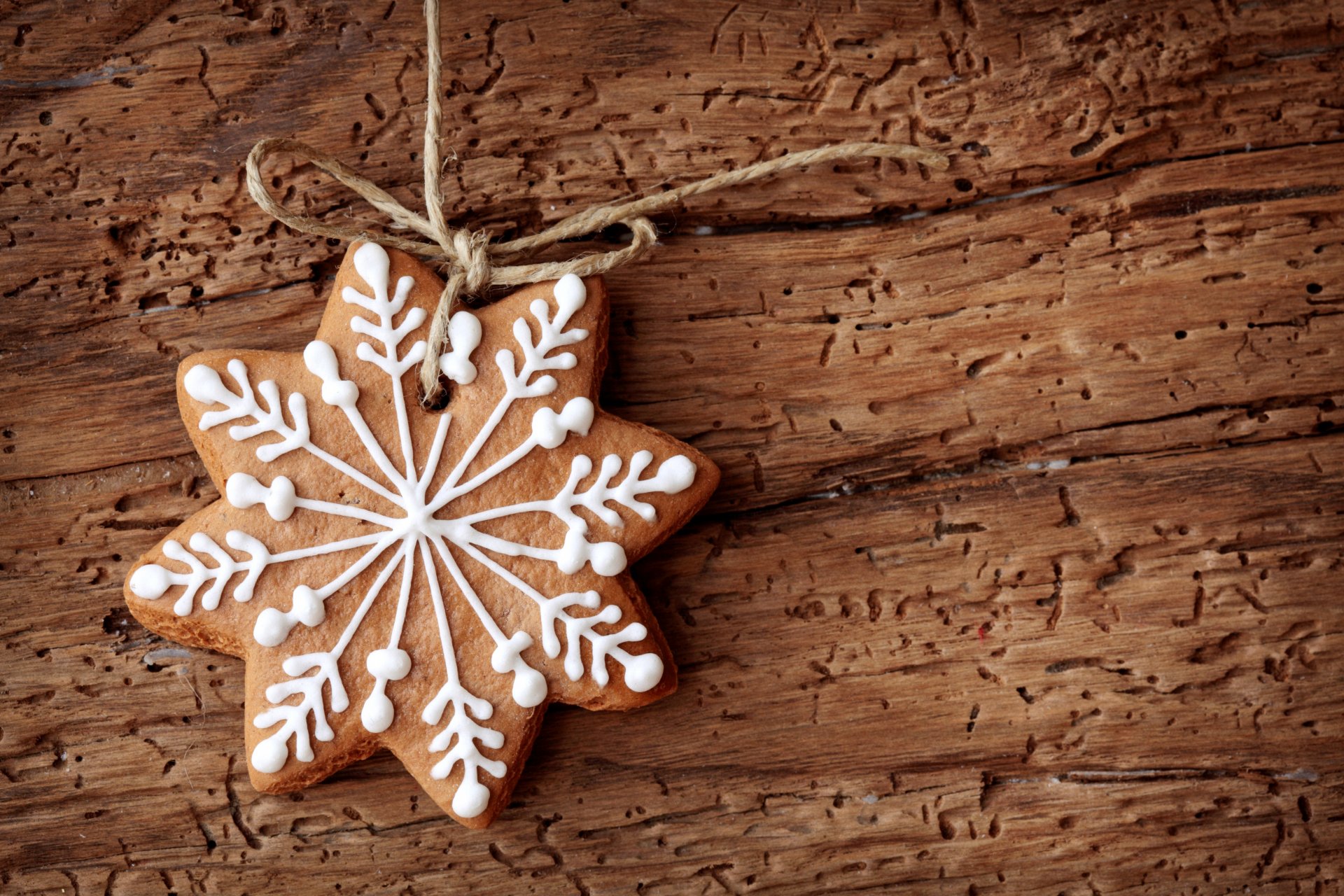 galletas año nuevo copo de nieve hornear arco cuerda año nuevo navidad