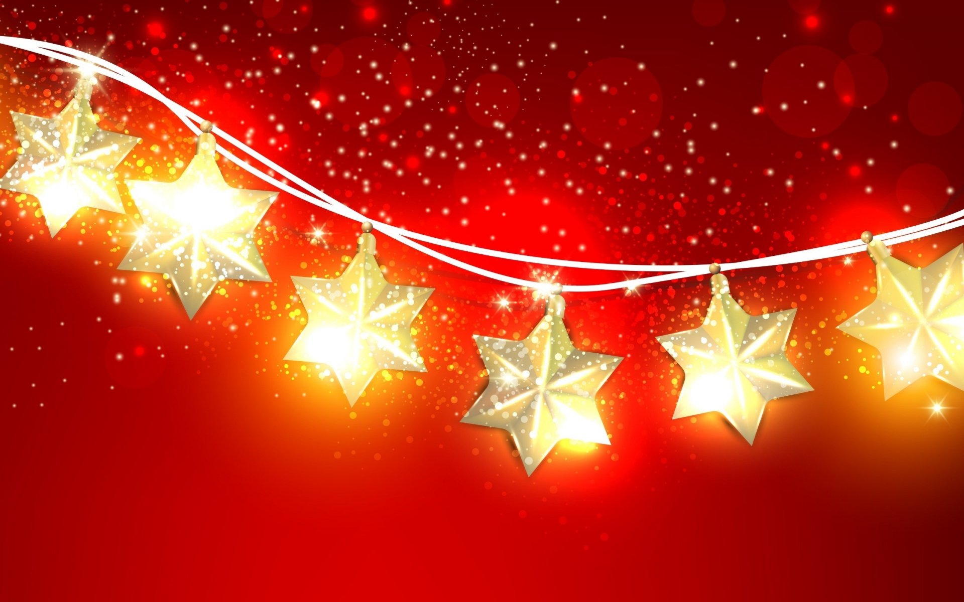 holiday christmas garland star light stars shine lights decoration