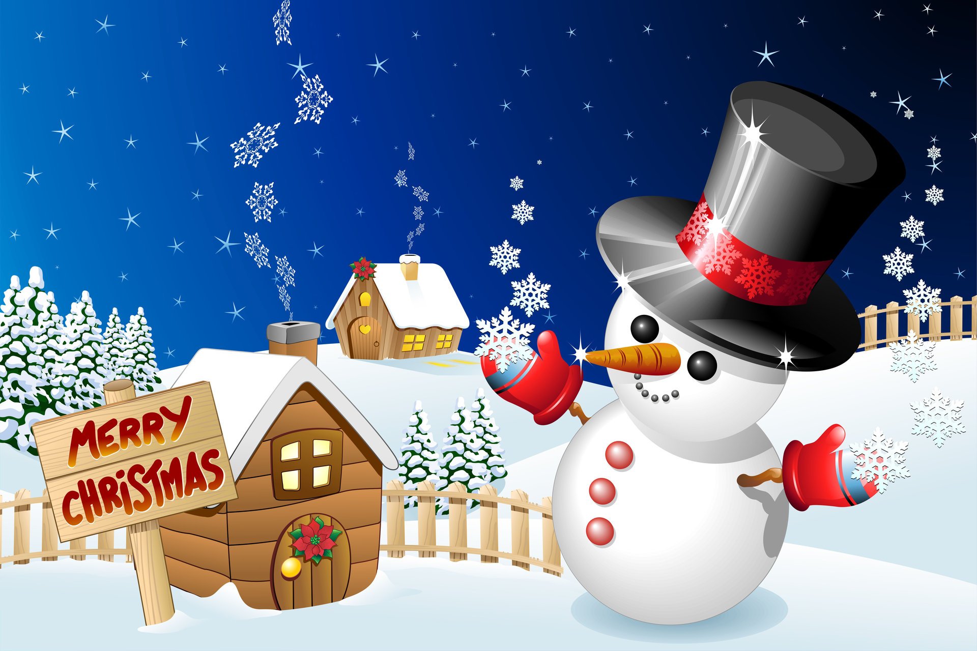 graphics winter snowman holiday christmas merry