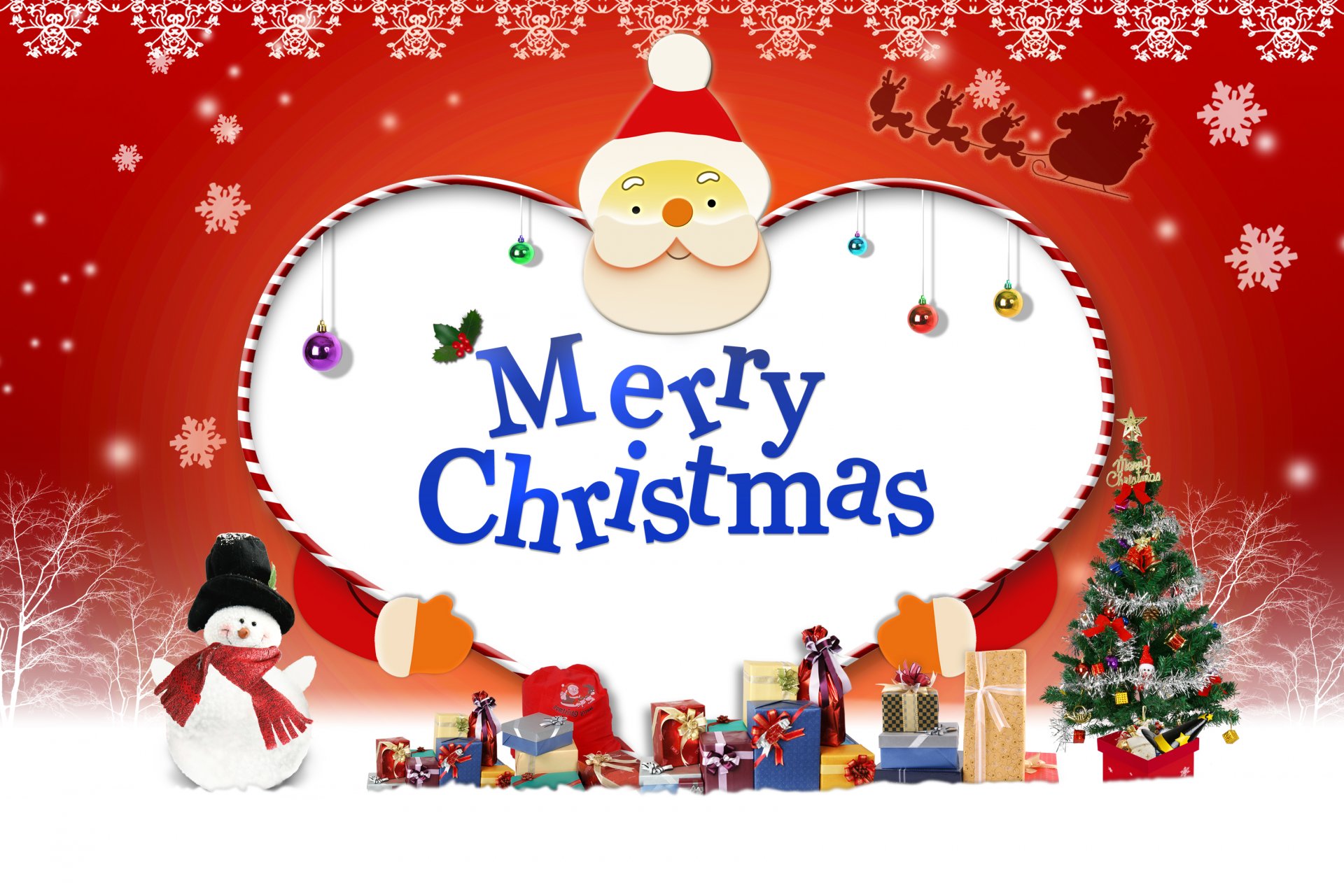 mery christmas santa gifts new year