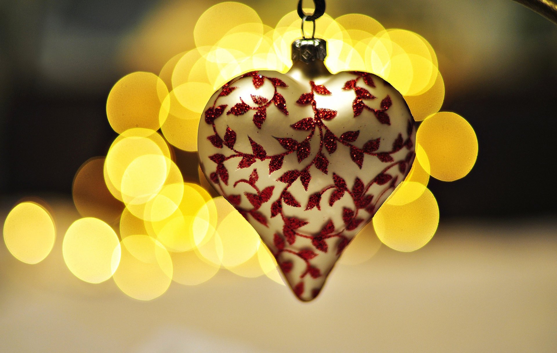 cuore cuore bianco modelli giocattolo natale vacanze decorazione bokeh luci giallo nuovo anno natale