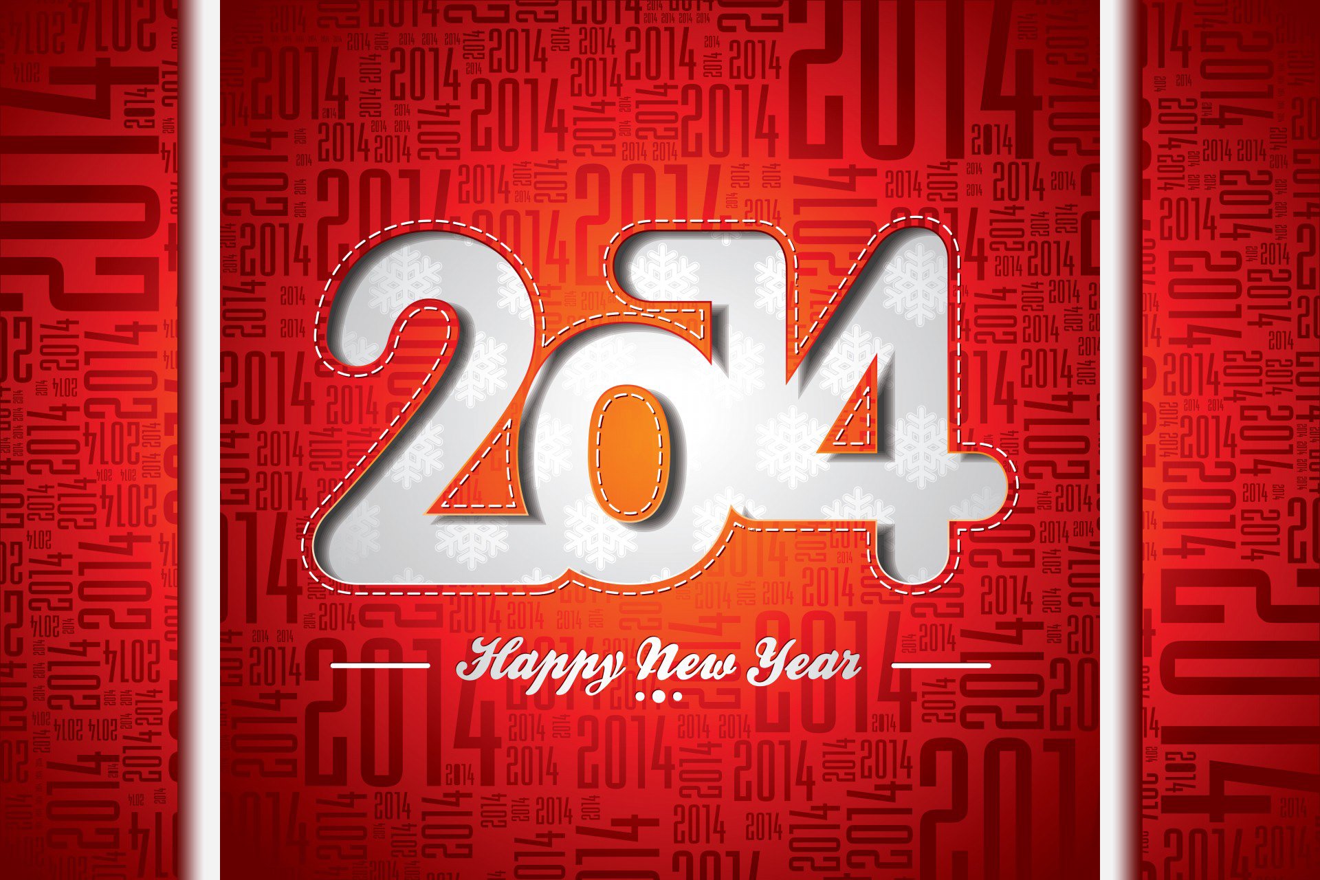 new year christmas holiday 2014 red background year