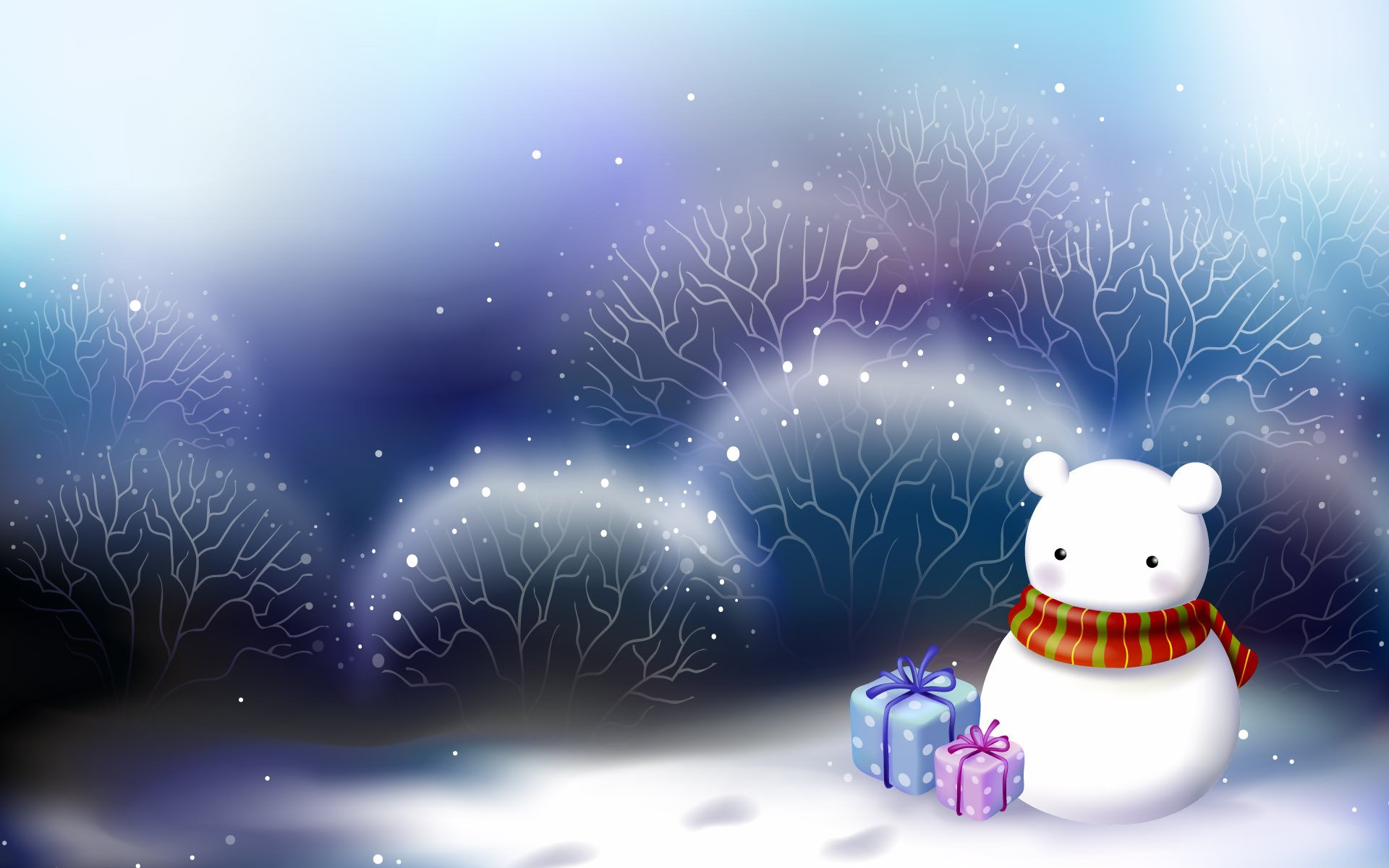 art new year gifts snowman white snow christma