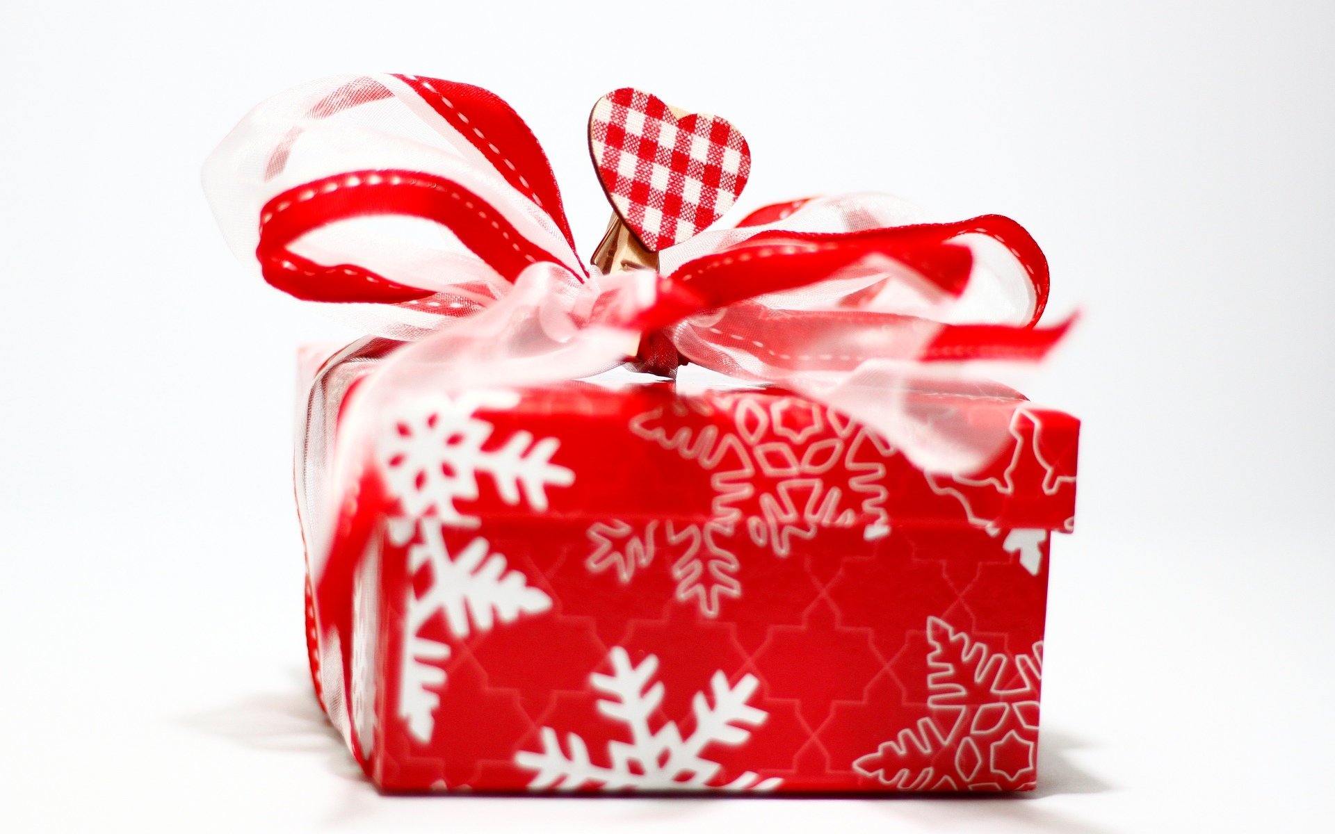 new year holiday christmas present red background