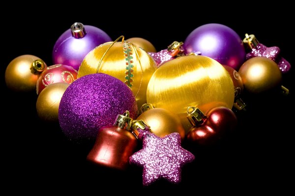 Beautiful Christmas colorful decorations