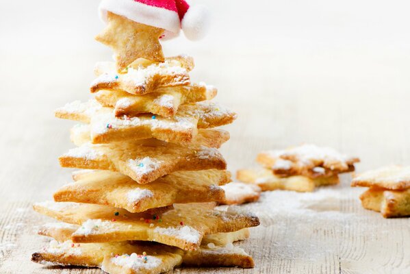 Gingerbread tree in a cap