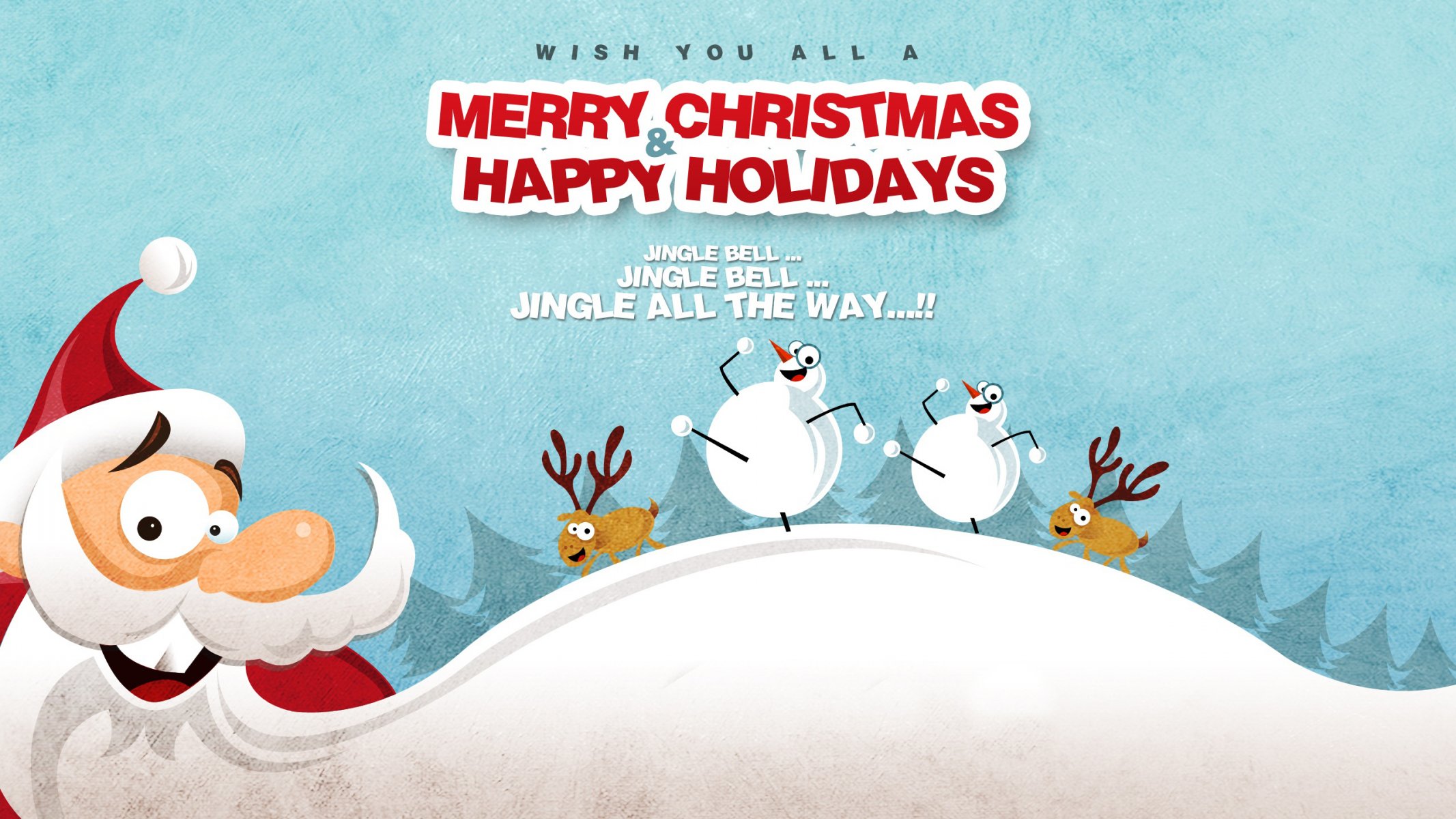 new year merry christmas christmas jingle bell santa claus reindeer snowman winter snow beard holiday