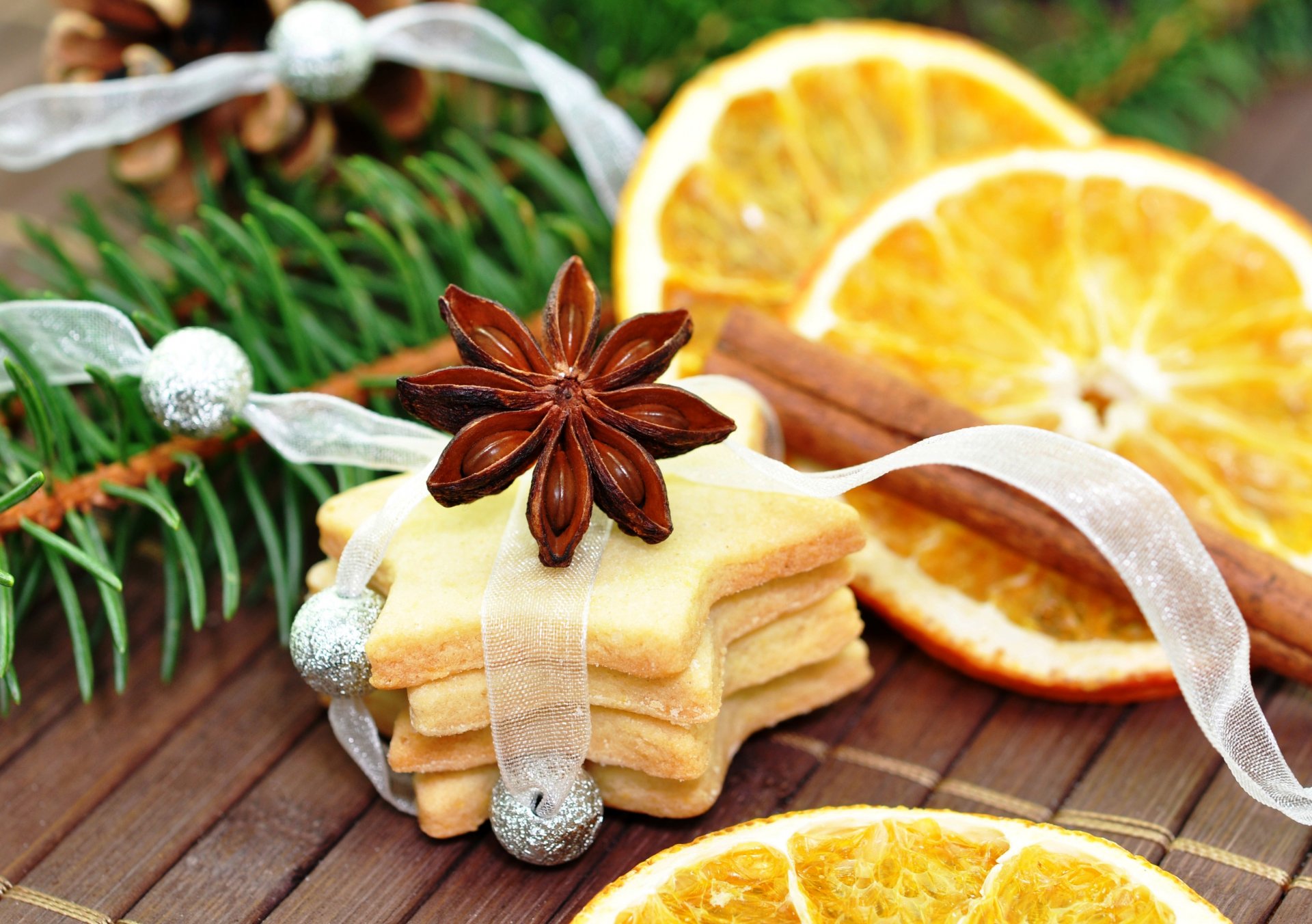 galletas anís anís canela naranja rama abeto piña año nuevo navidad