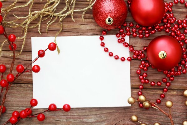 Décorations de Noël sur la table