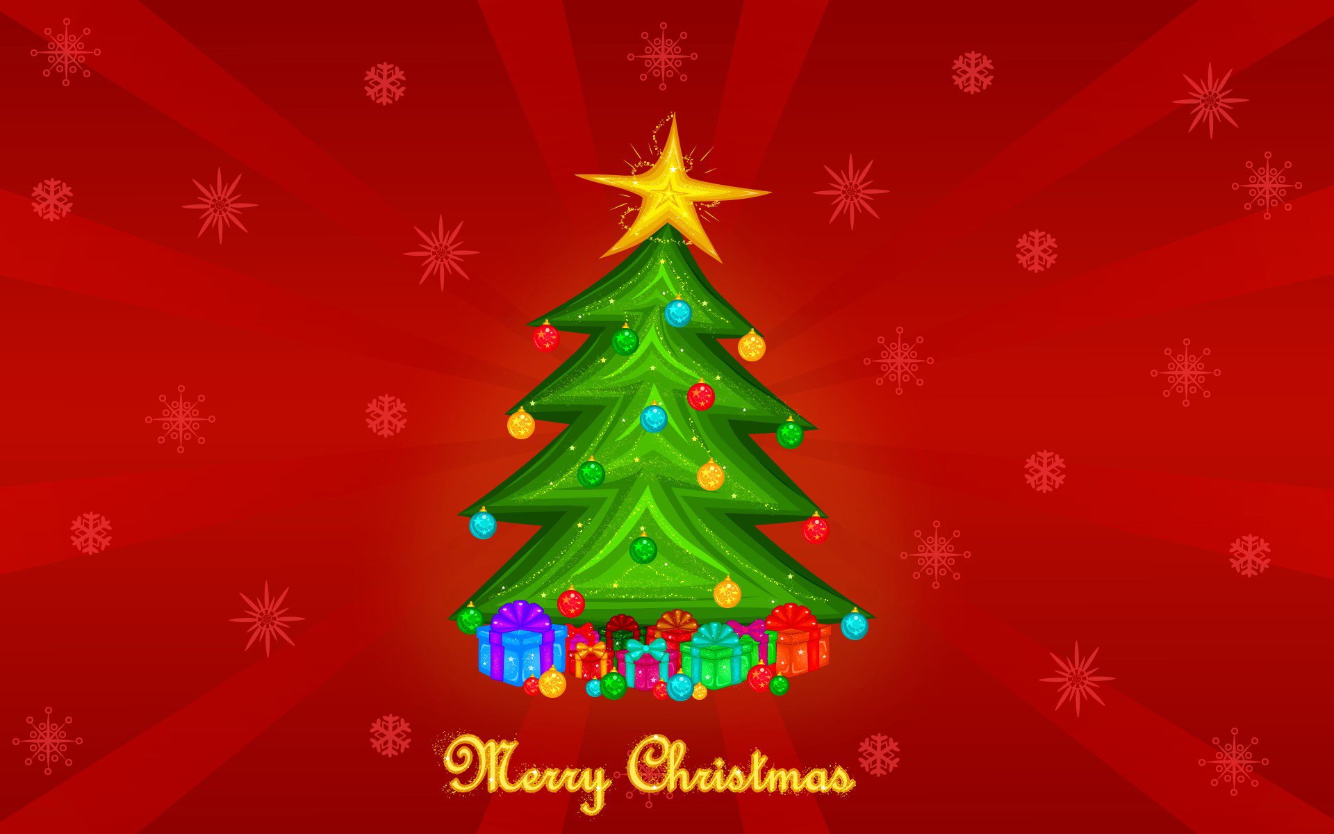 christmas tree red background toy