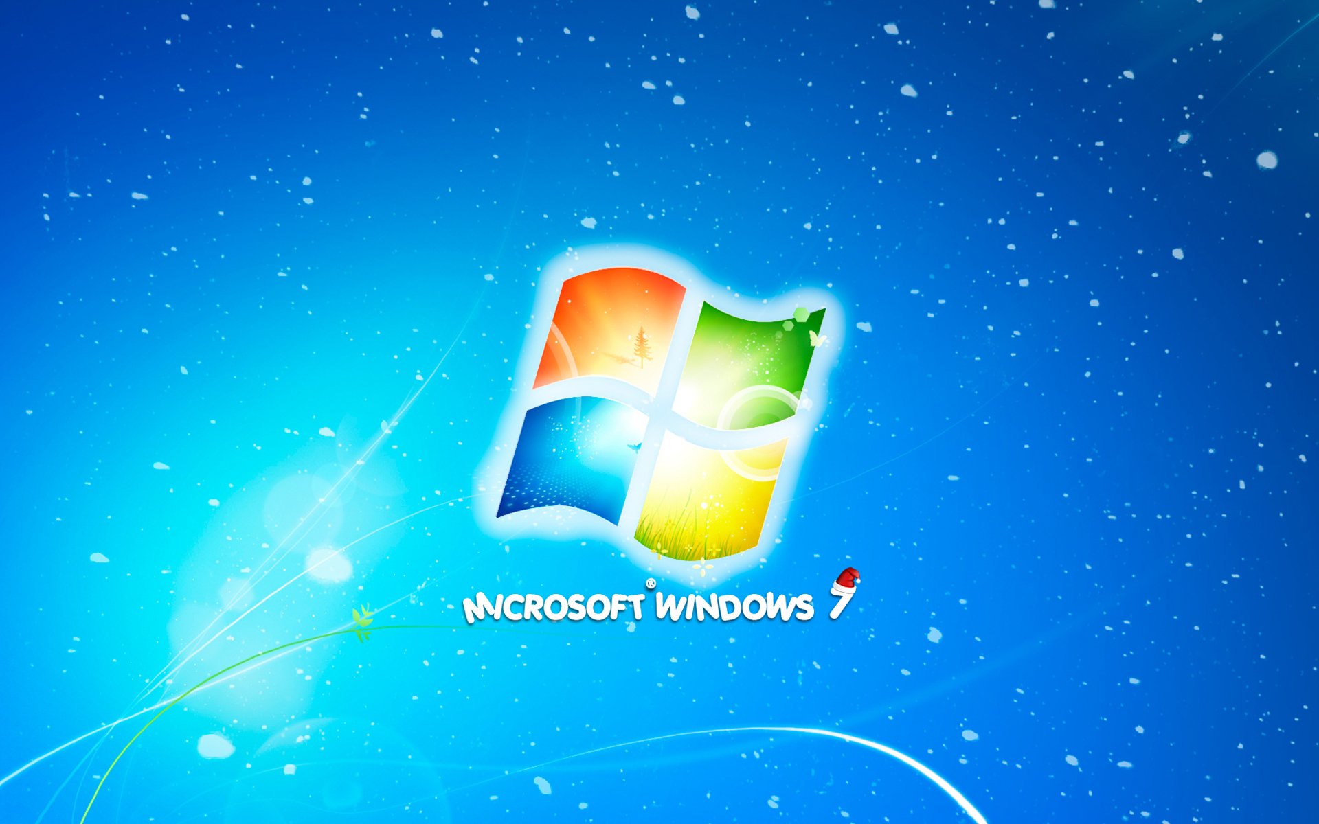 neues jahr microsoft windows7 schnee neujahrstapete