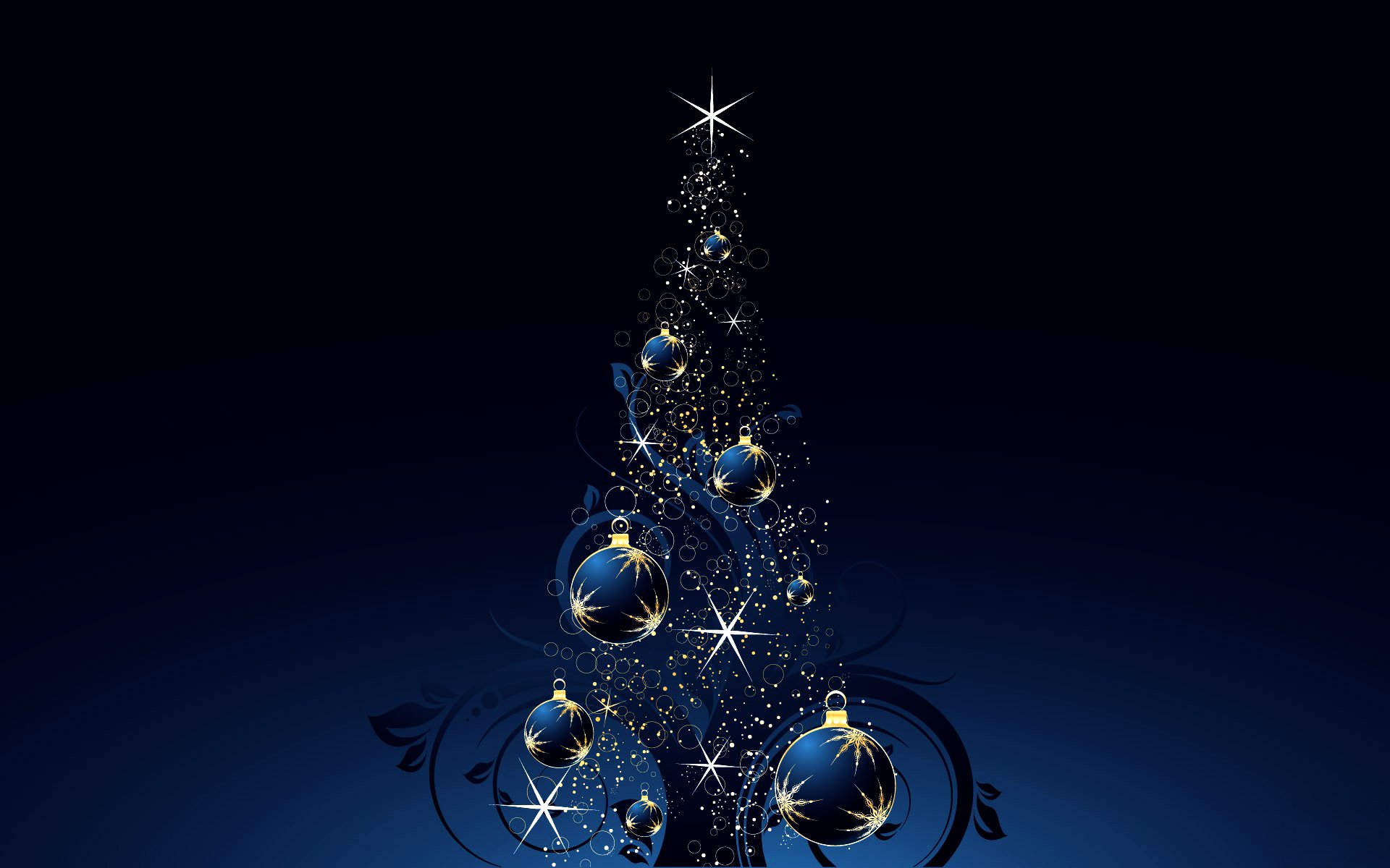 año nuevo vacaciones árbol de navidad estrellas chispas luz resplandor fondo azul feliz año nuevo feliz navidad vacaciones