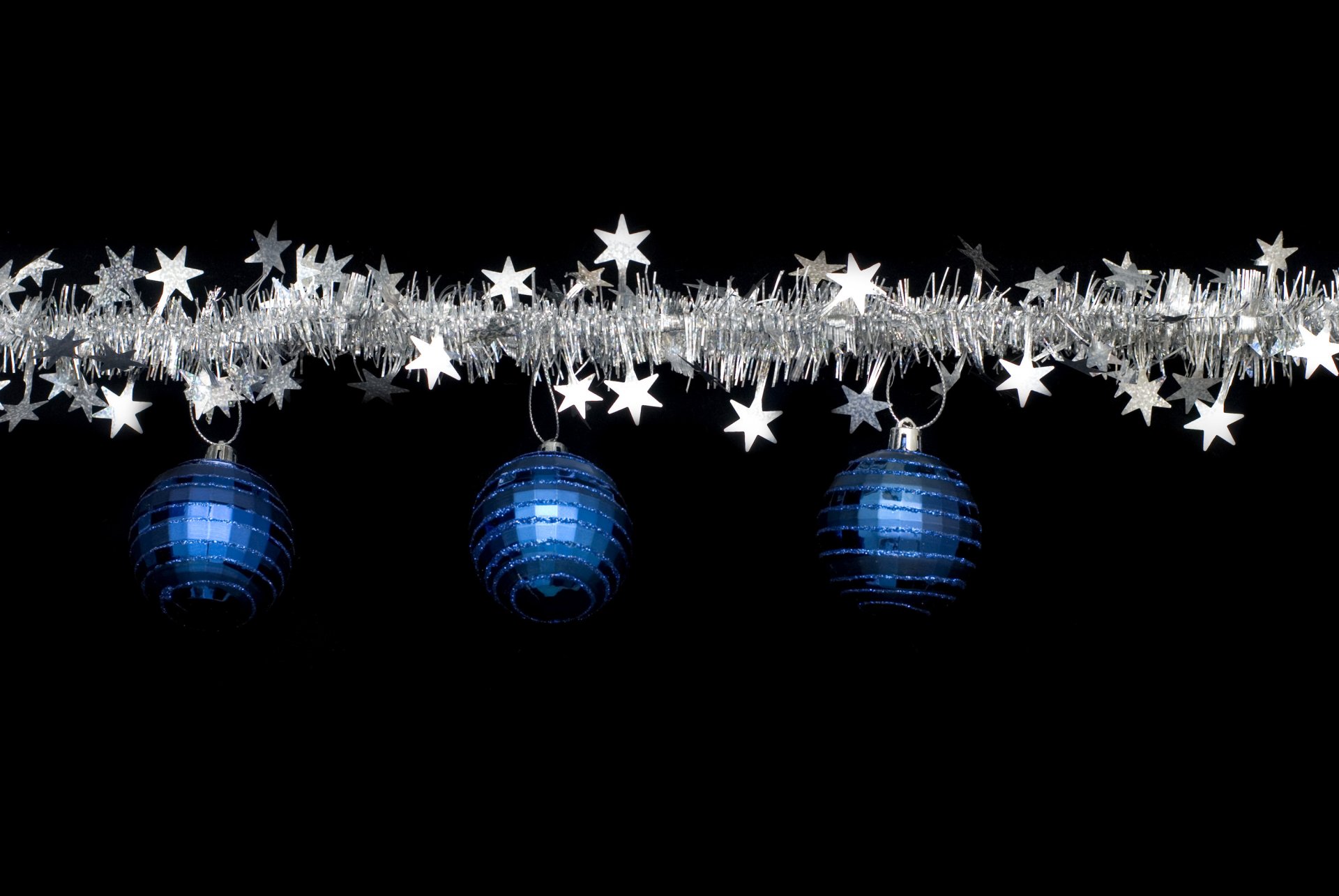 vacanza nuovo anno palle tinsel natale blu argento