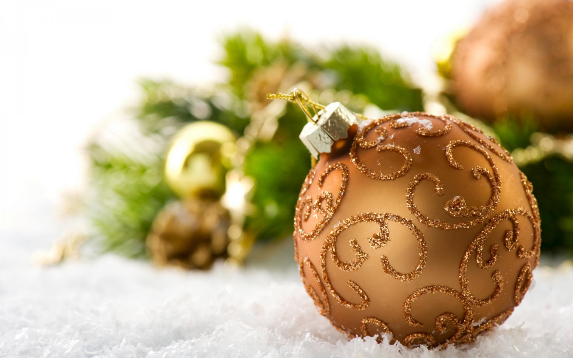 nouvel an bonne année vacances papier peint de noël couleurs de noël décoration de noël paysage jouet boule neige