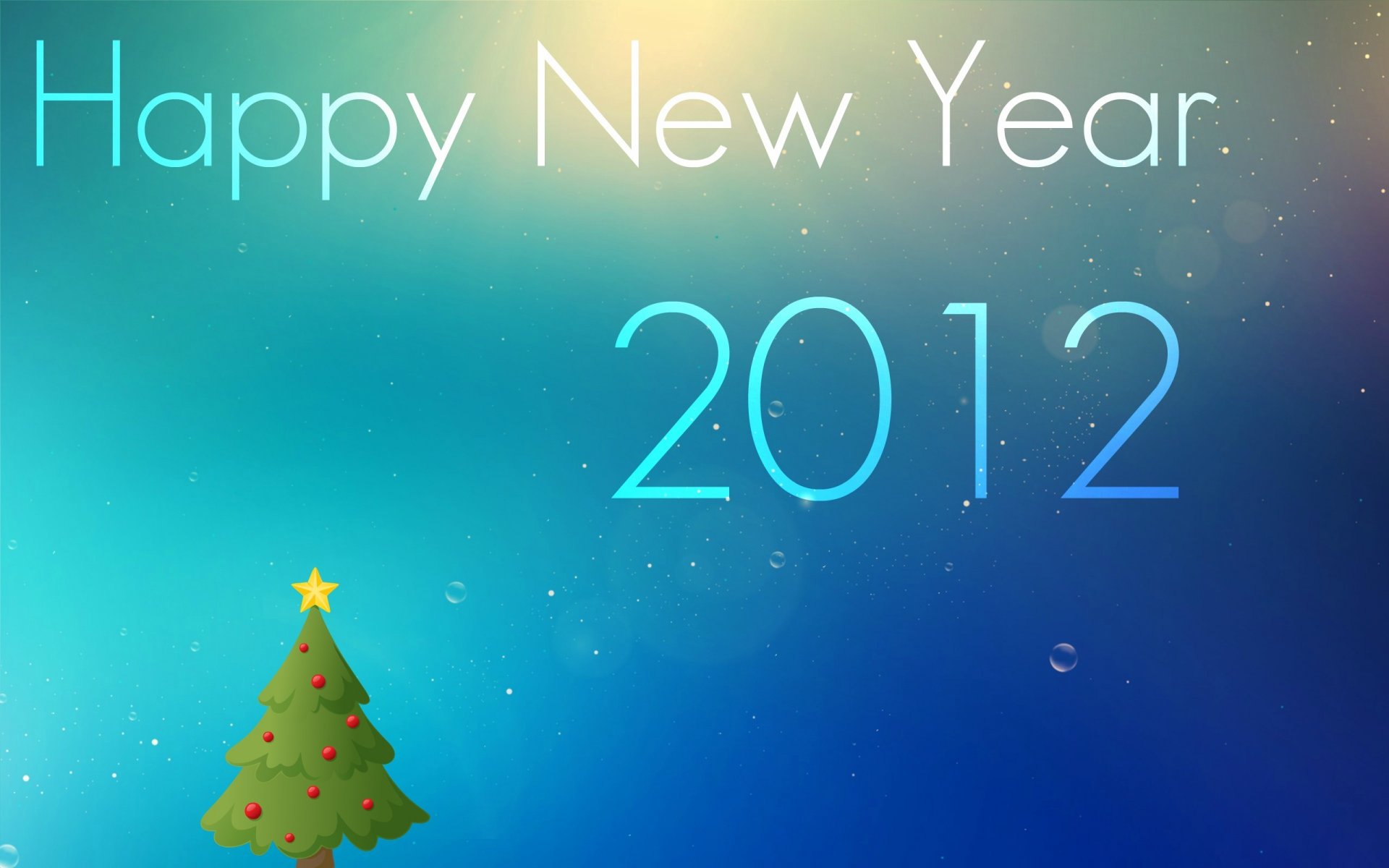 new year 2012 happy new year wallpapers christmas spruce inscription