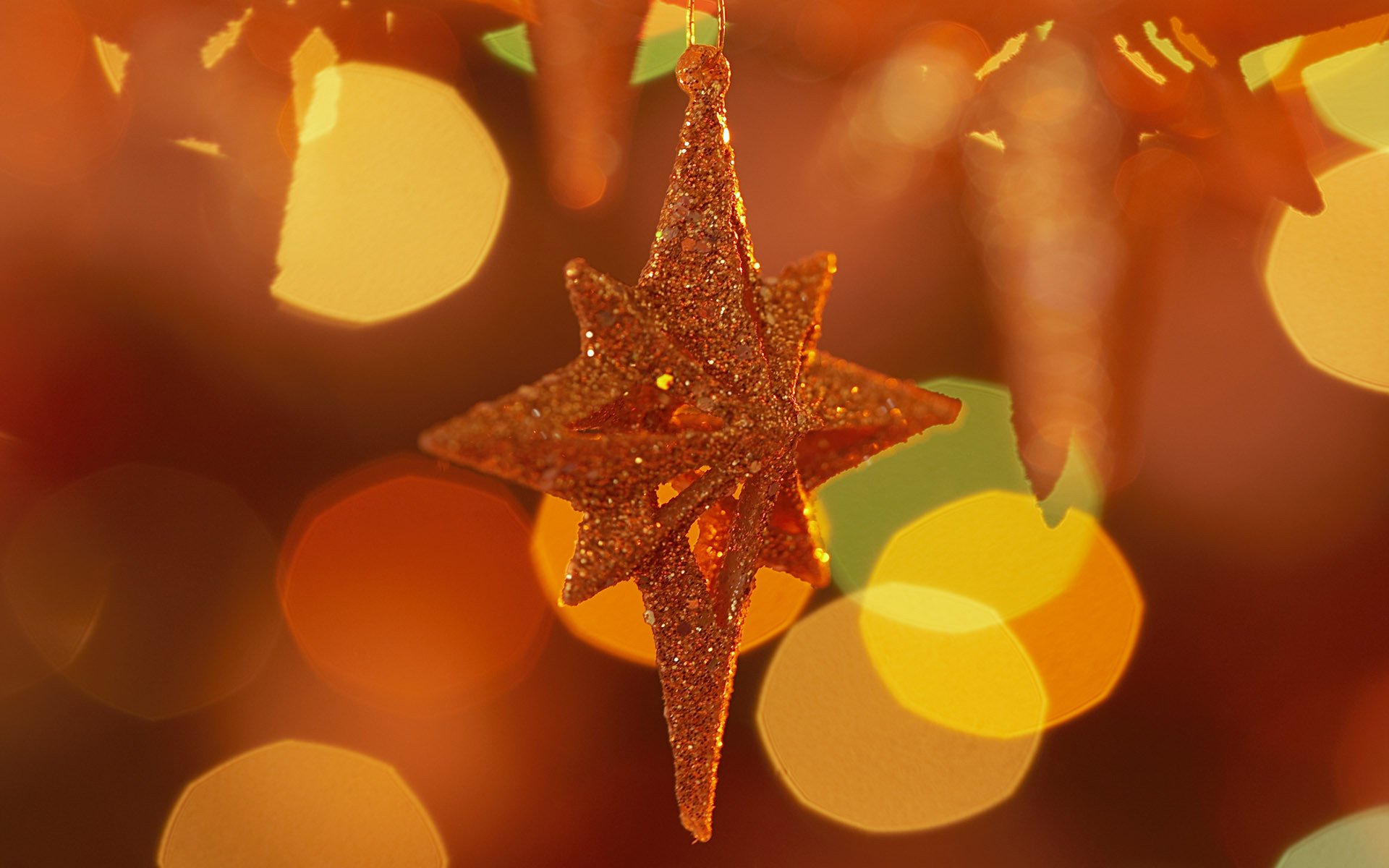 new year holiday vacation star orange background