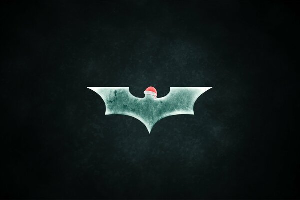 Logo festivo Batman su sfondo nero