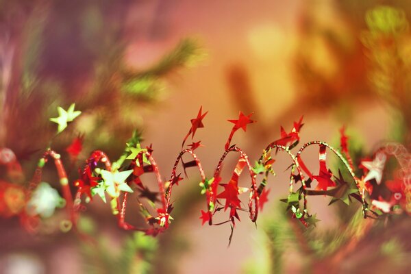 New Year s bright garland of the new year 2012