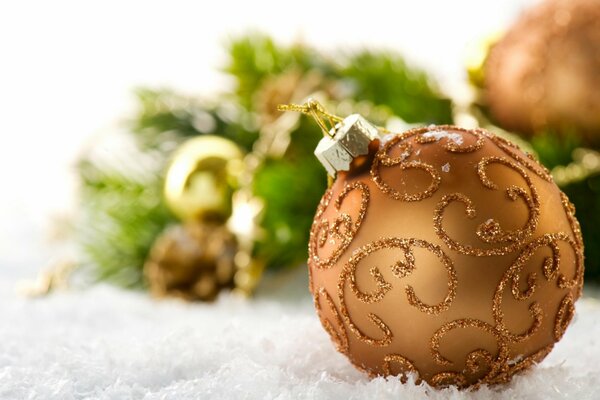 Christmas balls on the Christmas tree