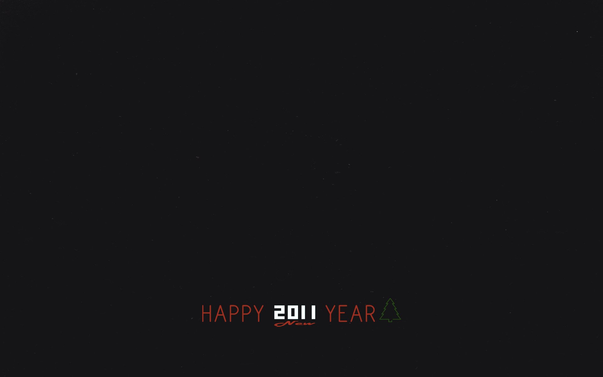 new year 2011 minimalism