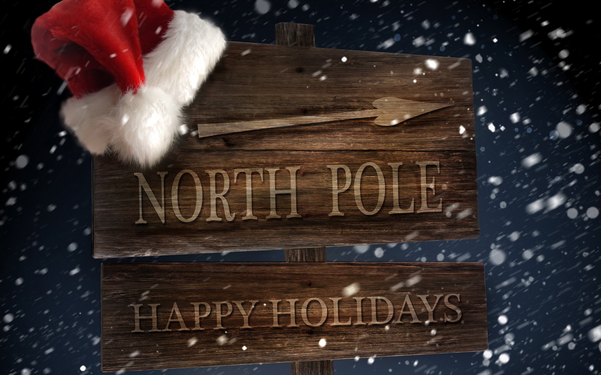 holiday new year vacation pointer arrow north pole red hat santa claus santa claus winter snow wind blizzard blizzard happy holidays winter