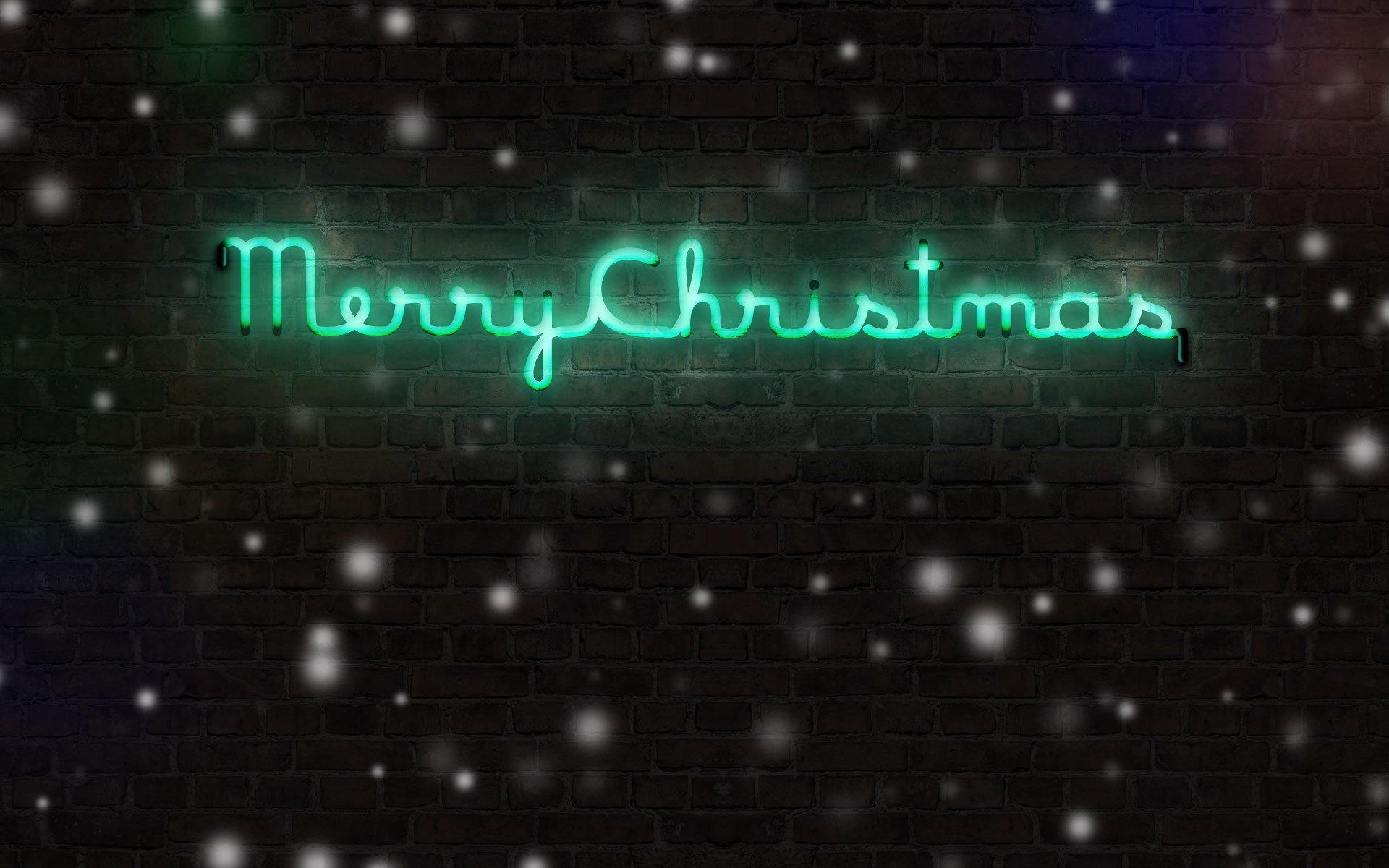 christmas merry christmas brick inscription wall holiday winter snow