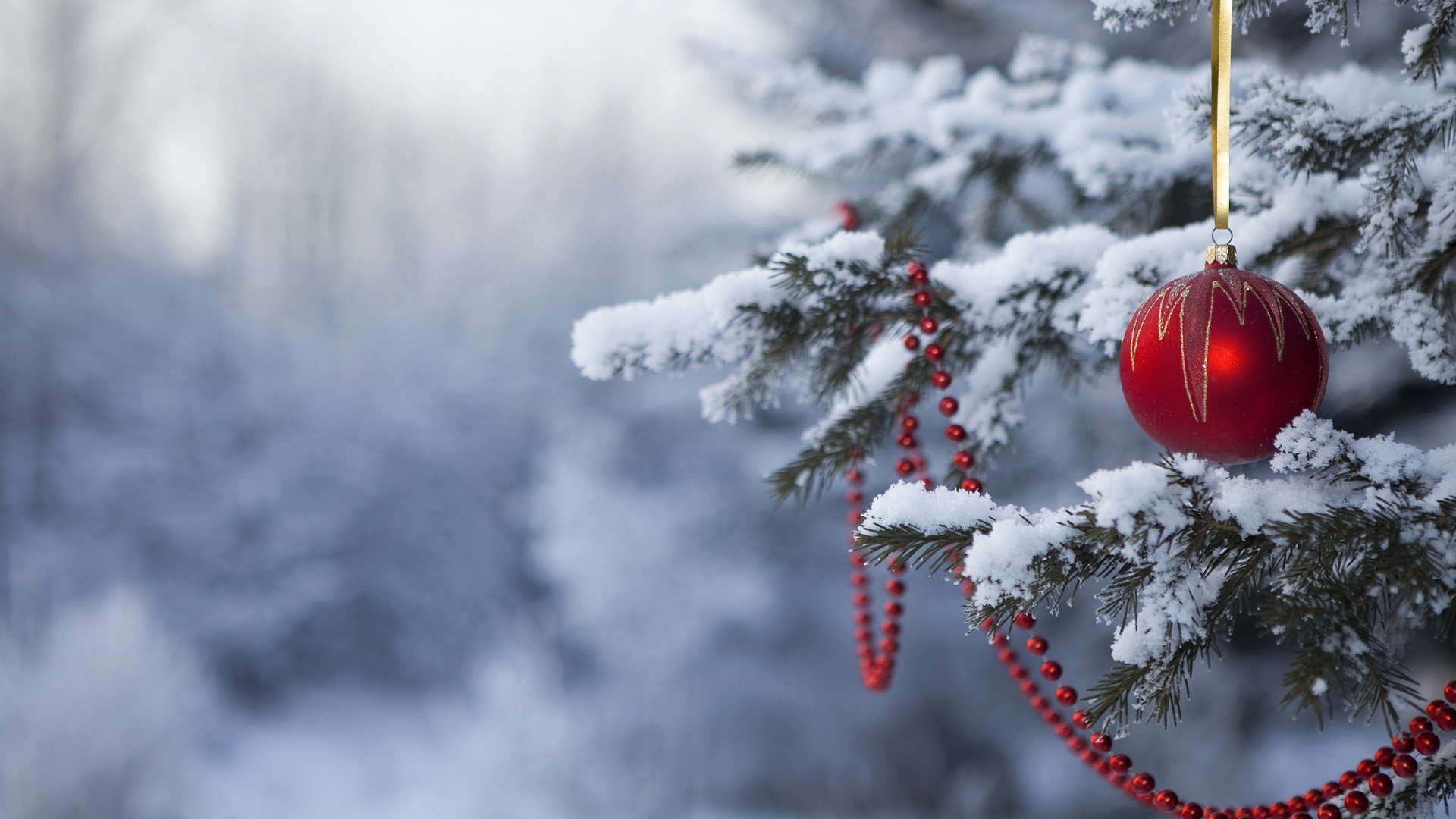 nuovo anno felice anno nuovo vacanza carta da parati di natale albero di natale neve giocattoli